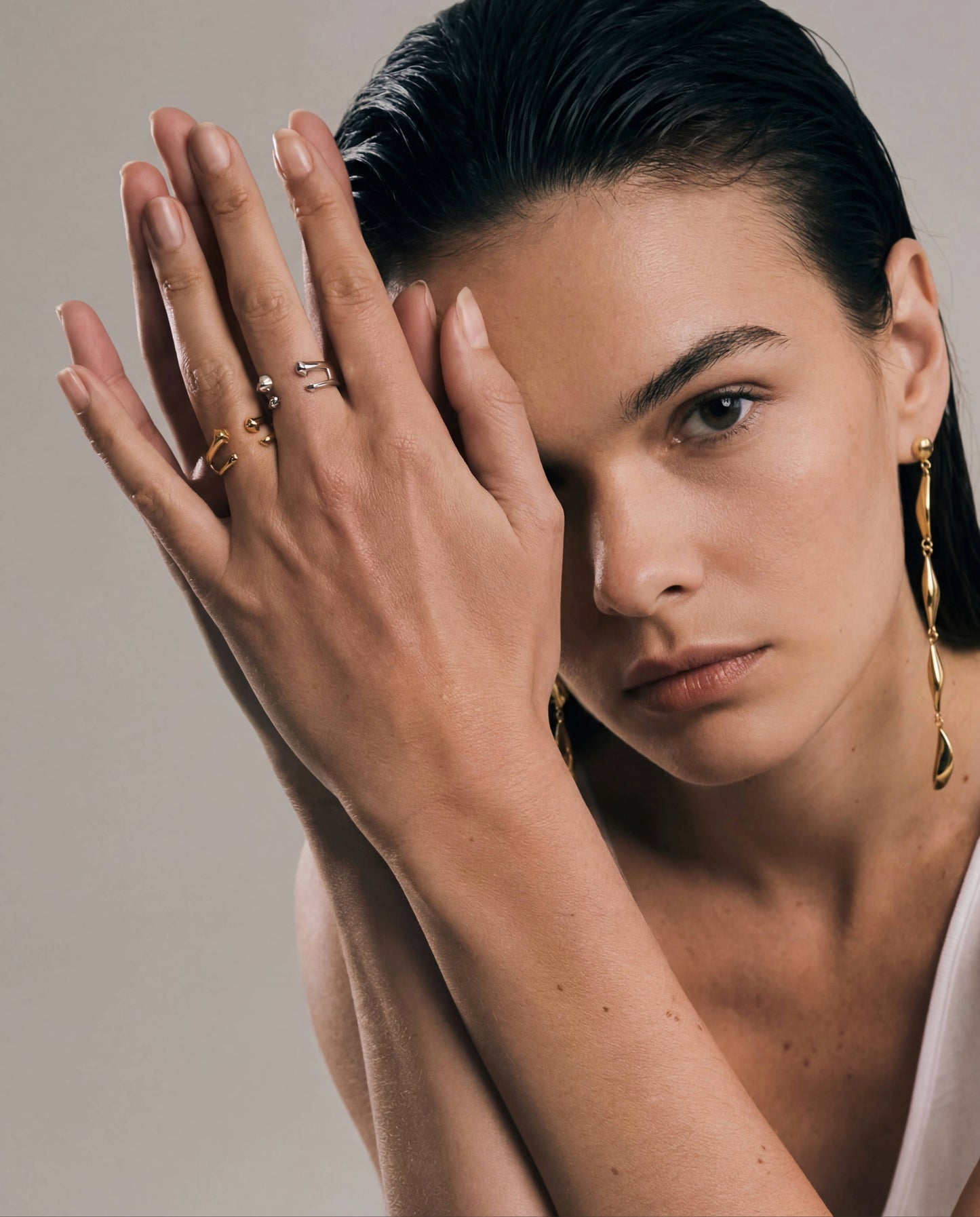 Apex Drop Earrings | Gold Vermeil