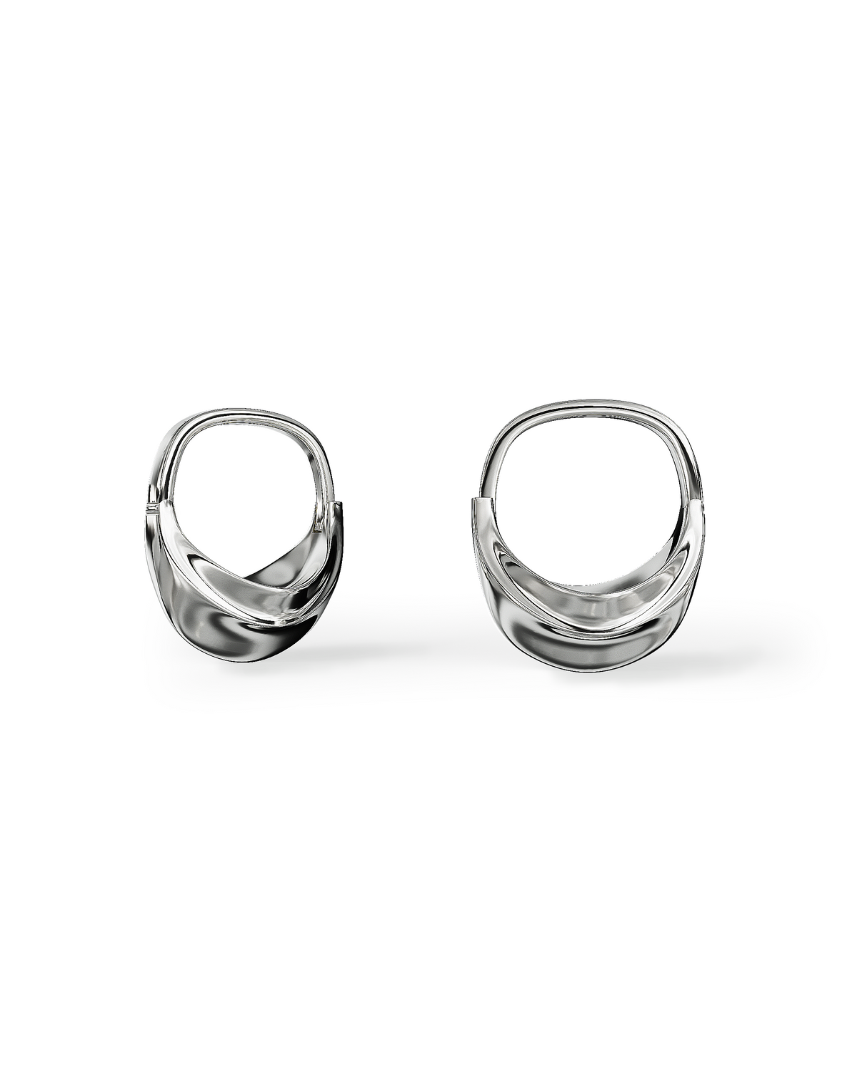 Elya Hoops | Sterling Silver