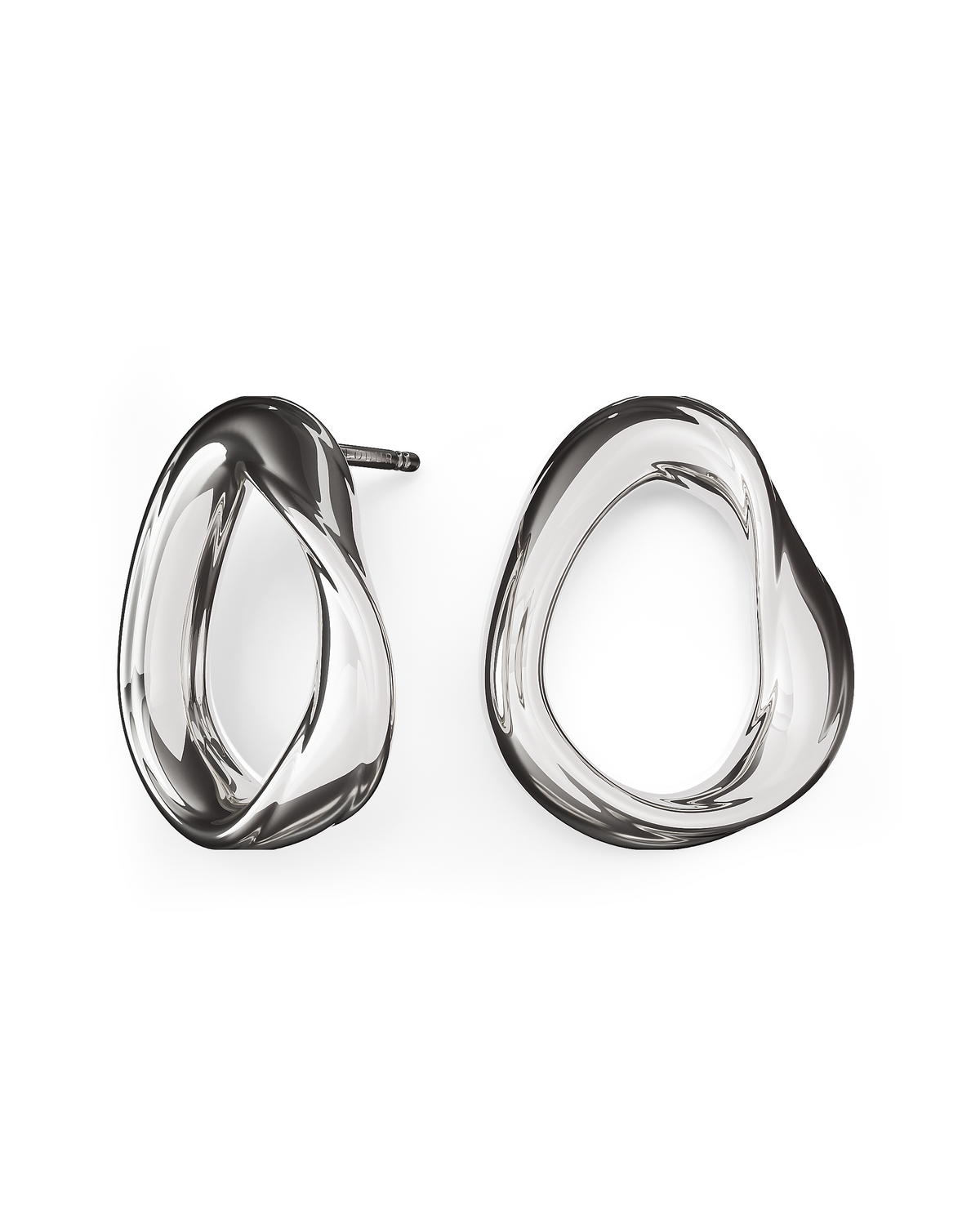Oura Earrings | Sterling Silver