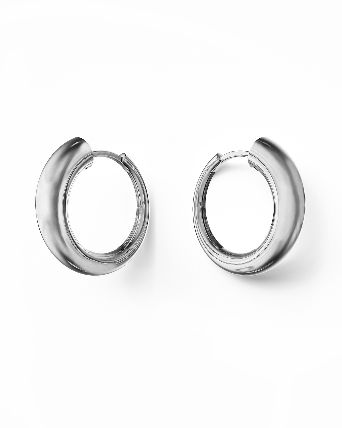 Nia Large Hoops | Sterling Silver