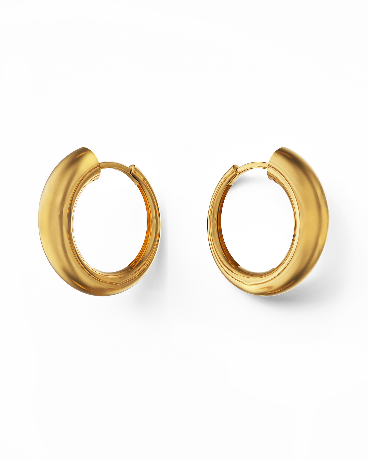 Nia Large Hoops | Gold Vermeil