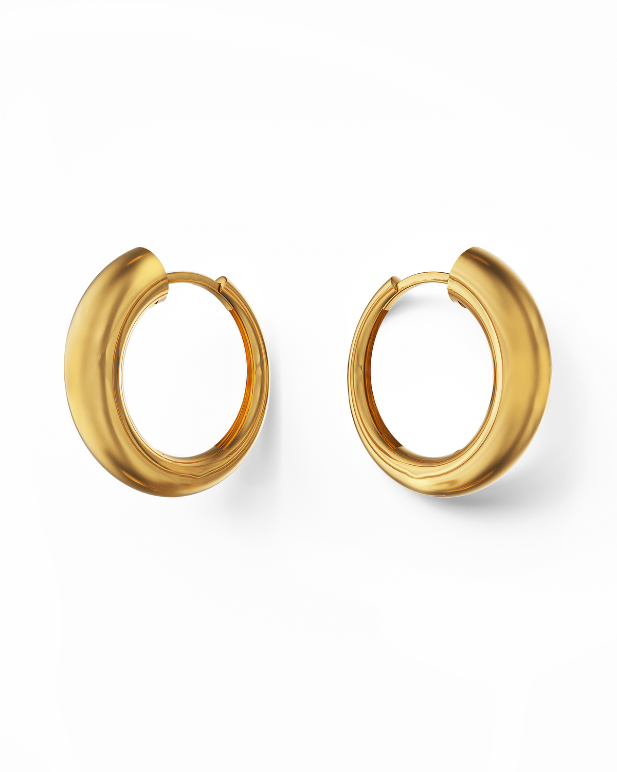 Nia Large Hoops | Gold Vermeil