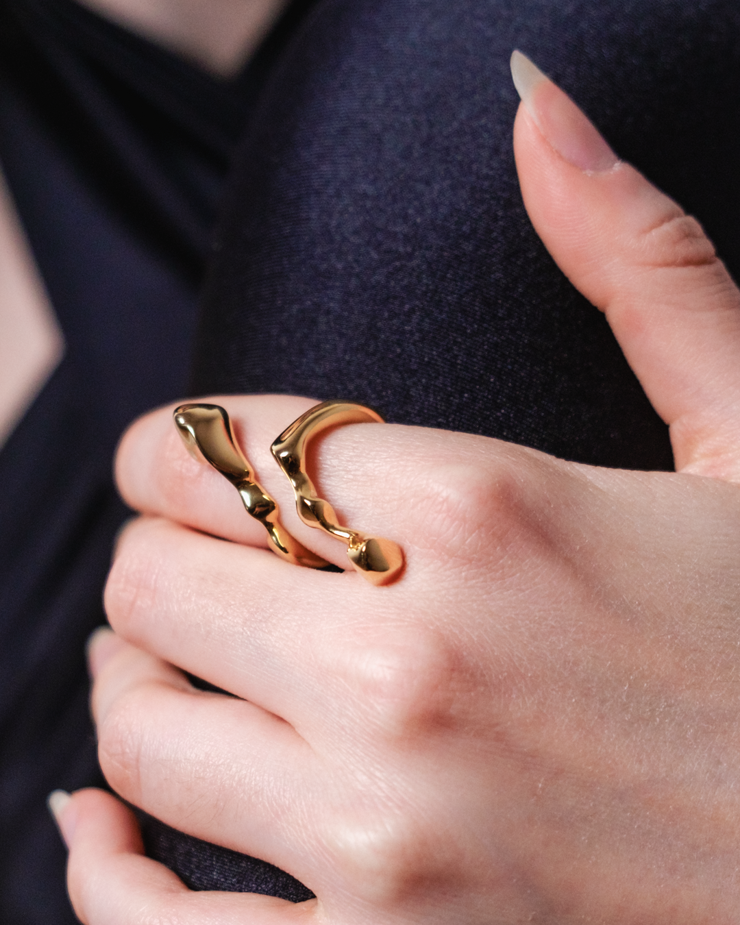 Iceland Sculpted Ring | Gold Vermeil