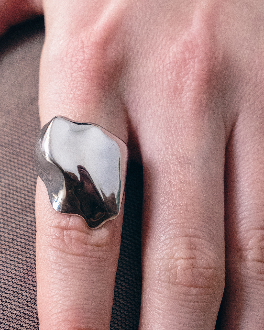 Zyra Sculpted Ring | Sterling Silver