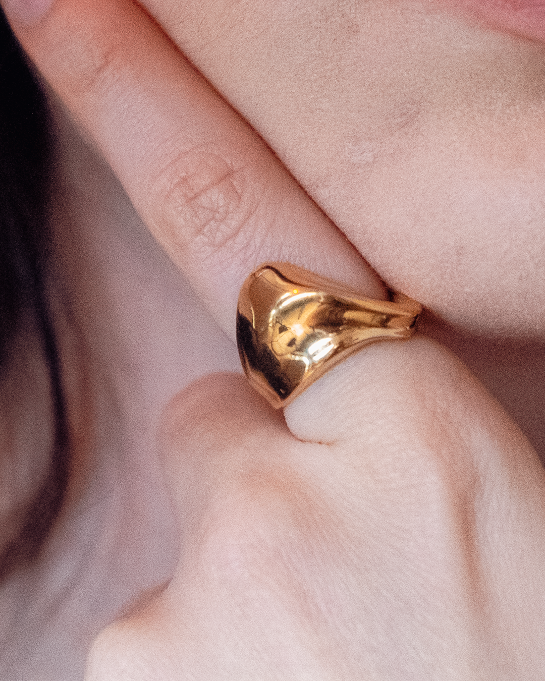 Seren Sculpted Ring | Gold Vermeil