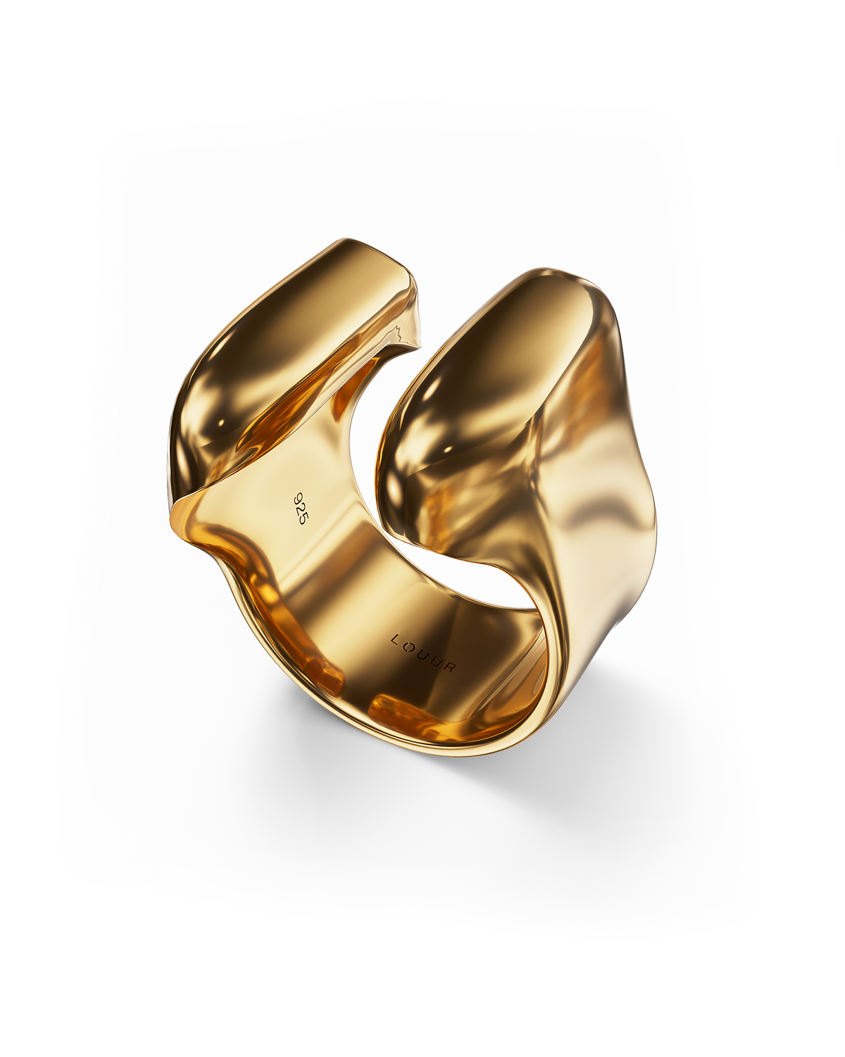 Archangel Sculpted Ring | Gold Vermeil