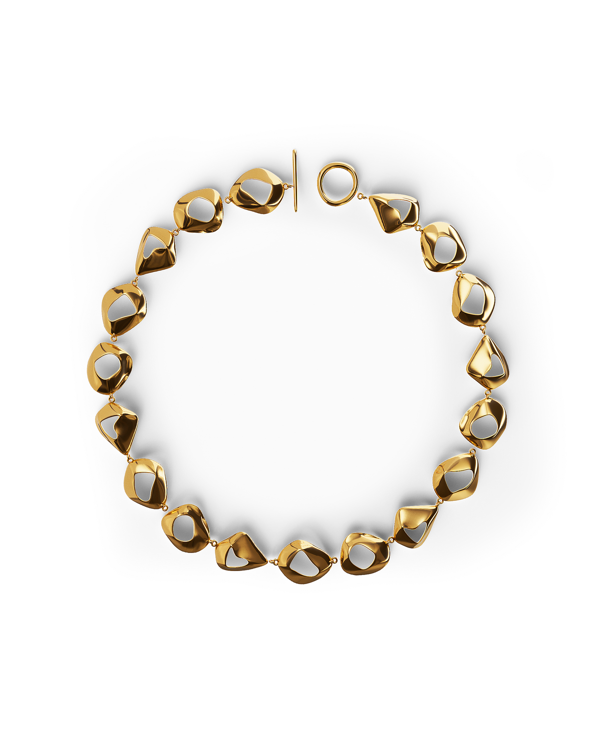 Élan Sculpted Necklace | Gold Vermeil