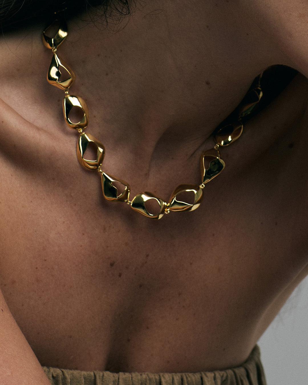 Élan Sculpted Necklace | Gold Vermeil