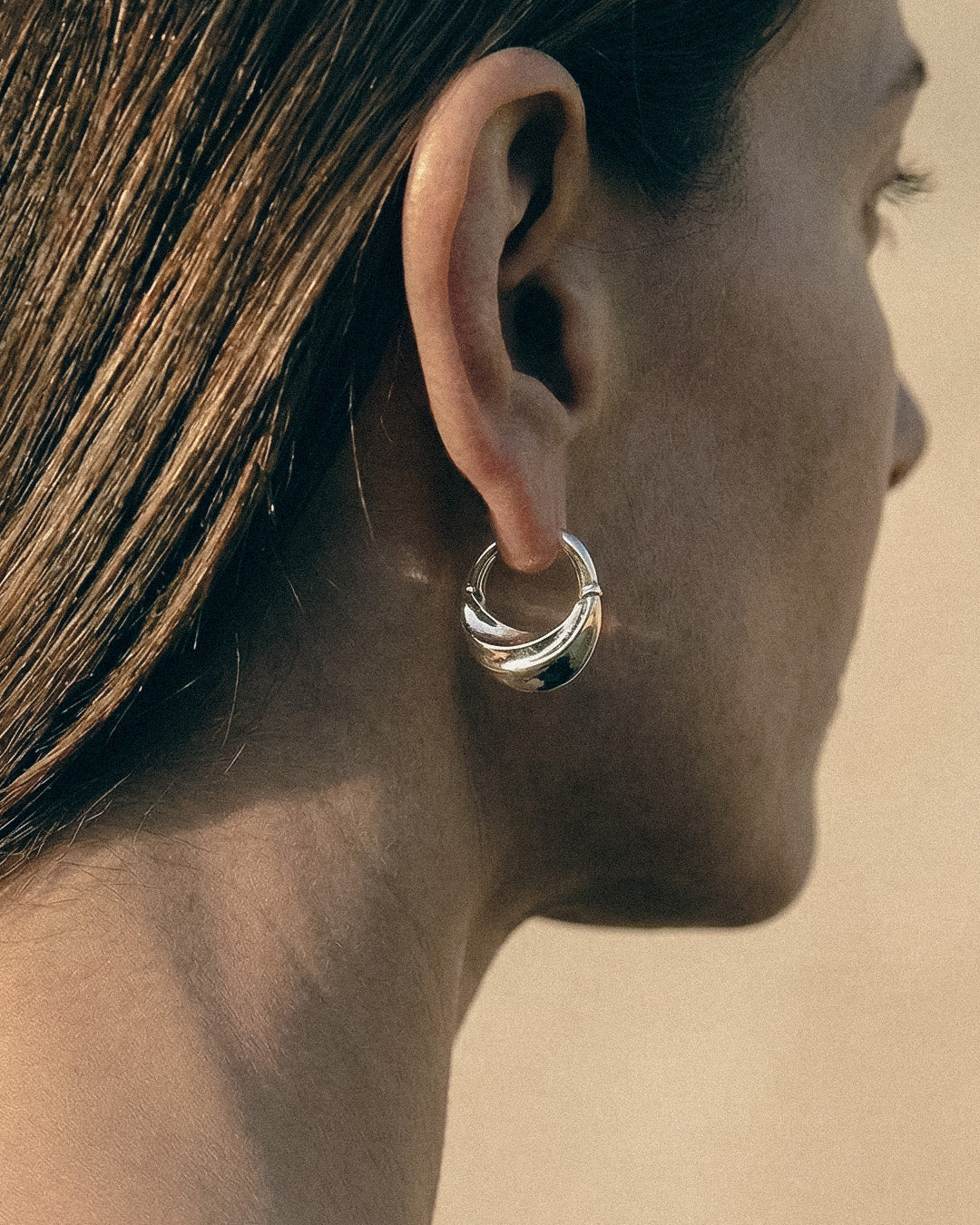 Elya Hoops | Sterling Silver