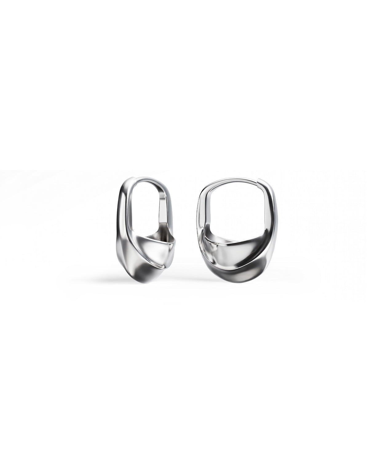Elya Hoops | Sterling Silver