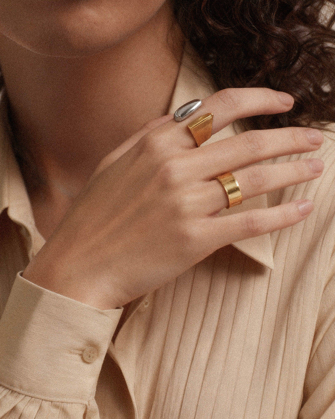 Archangel Sculpted Ring | Mixed Materials