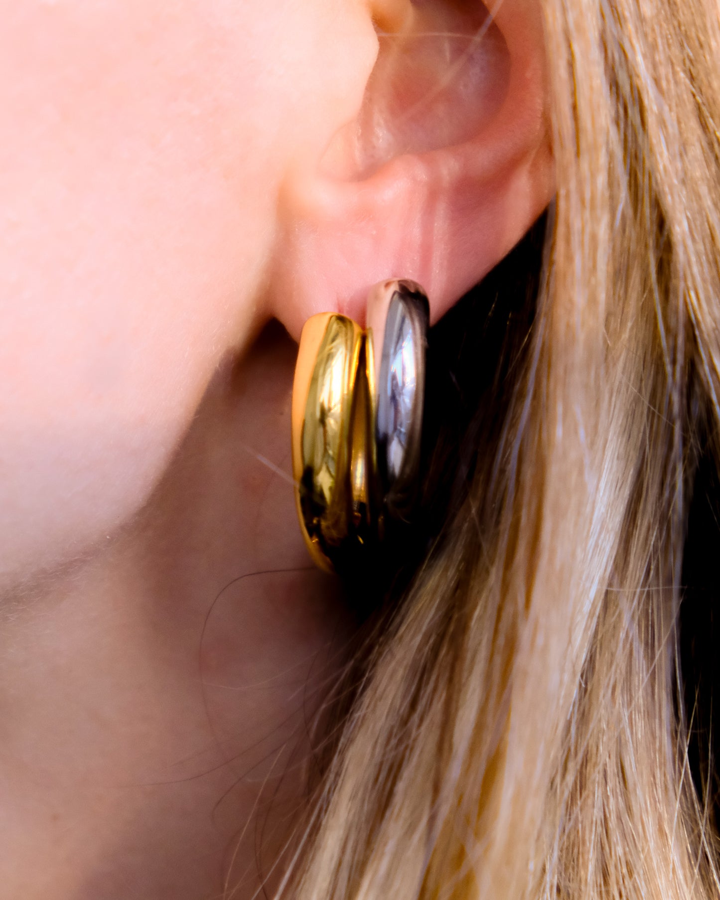 Nia Large Hoops | Sterling Silver