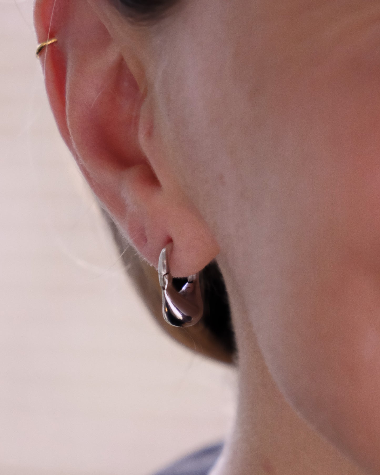 Pea Hoops | Sterling Silver
