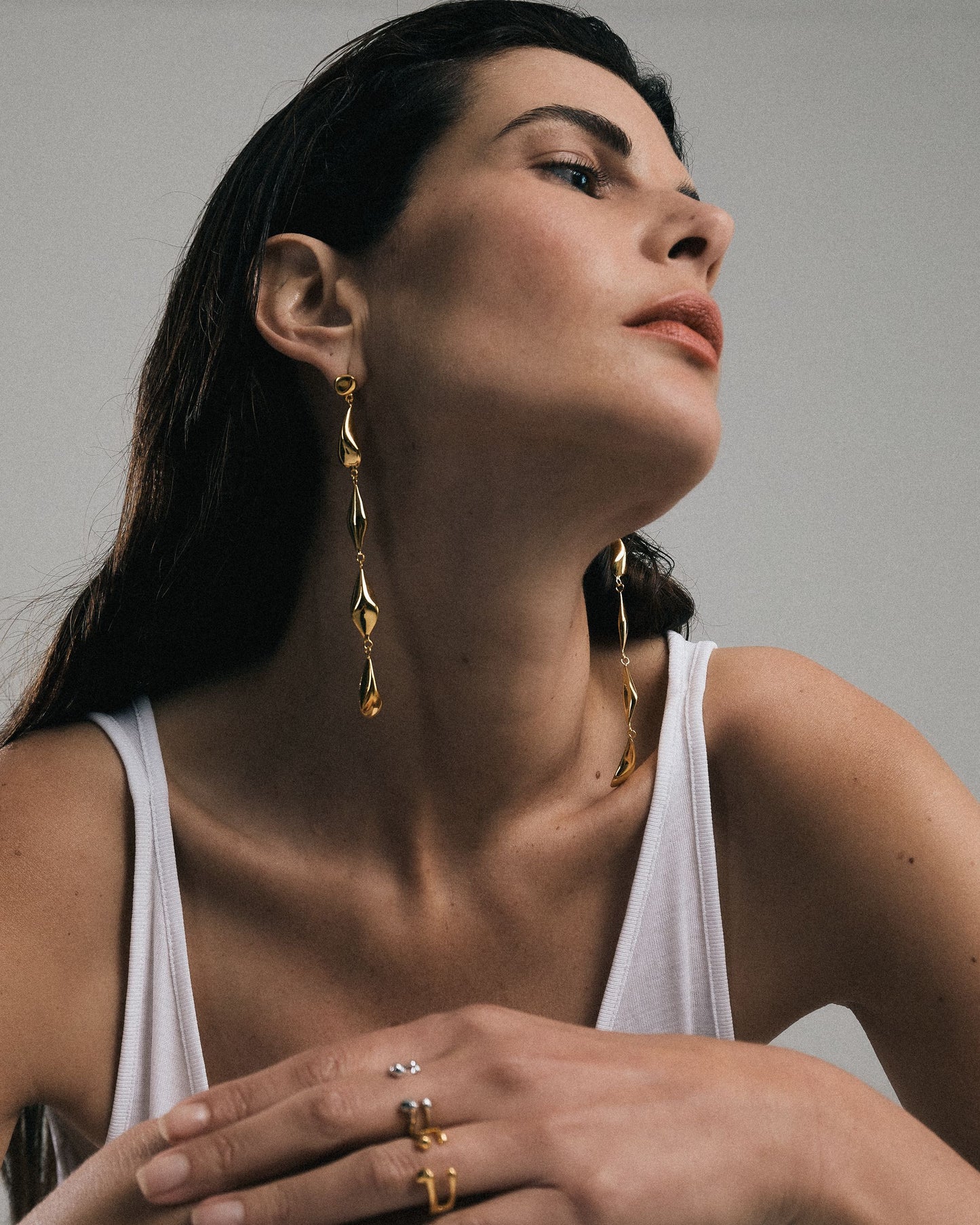 Apex Drop Earrings | Gold Vermeil