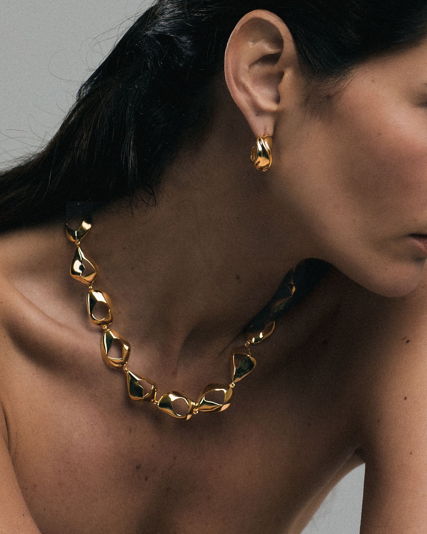 Élan Sculpted Necklace | Gold Vermeil