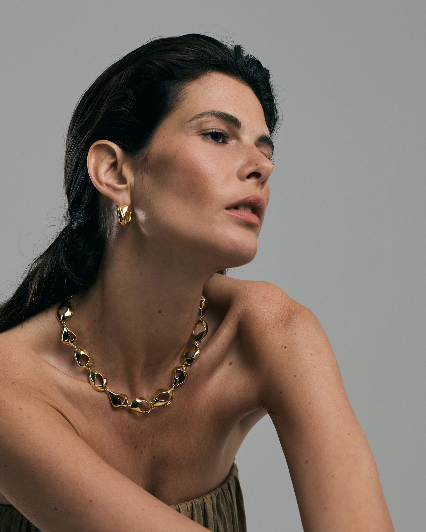 Élan Sculpted Necklace | Gold Vermeil