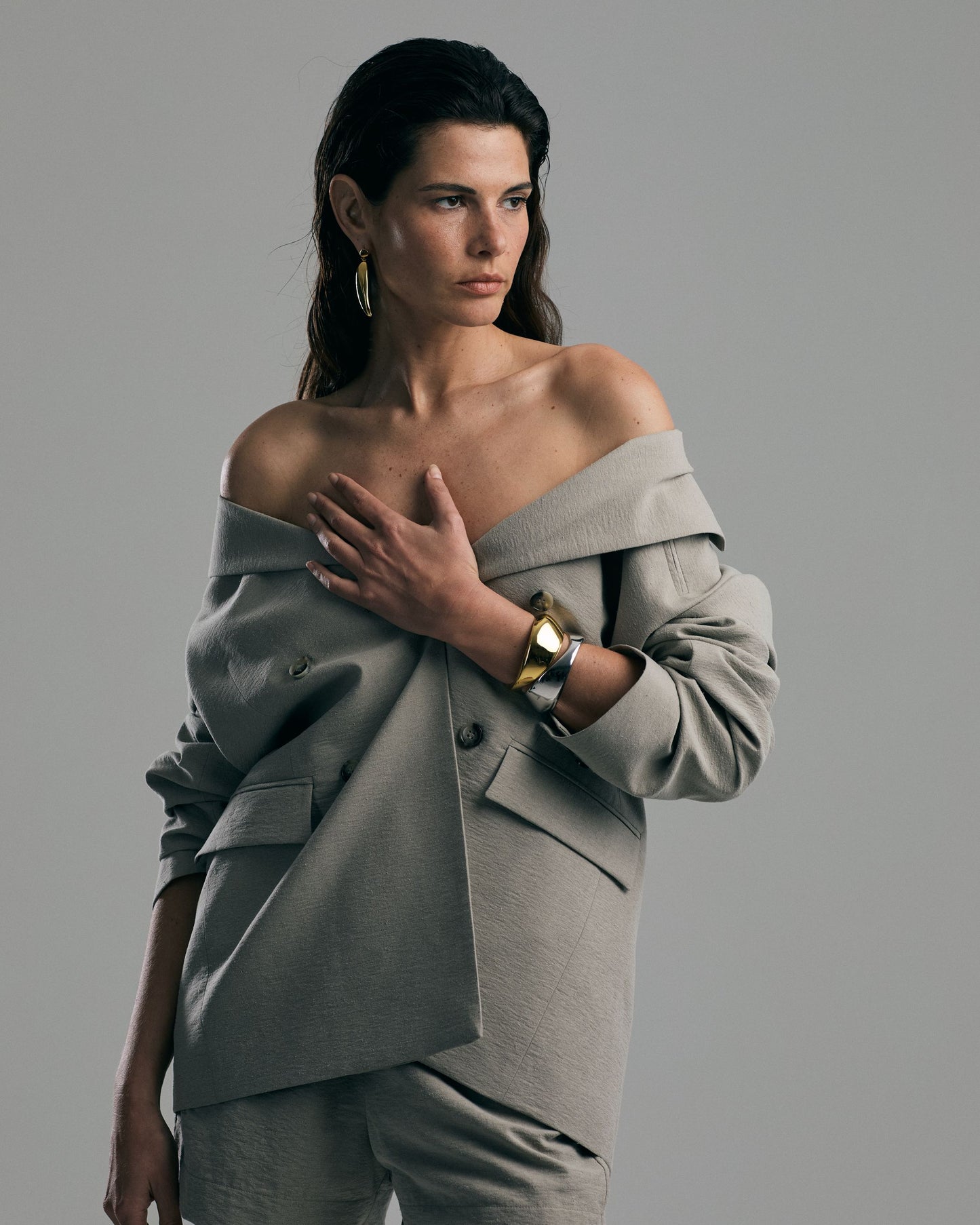 Seren Sculpted Cuff Gold Vermeil