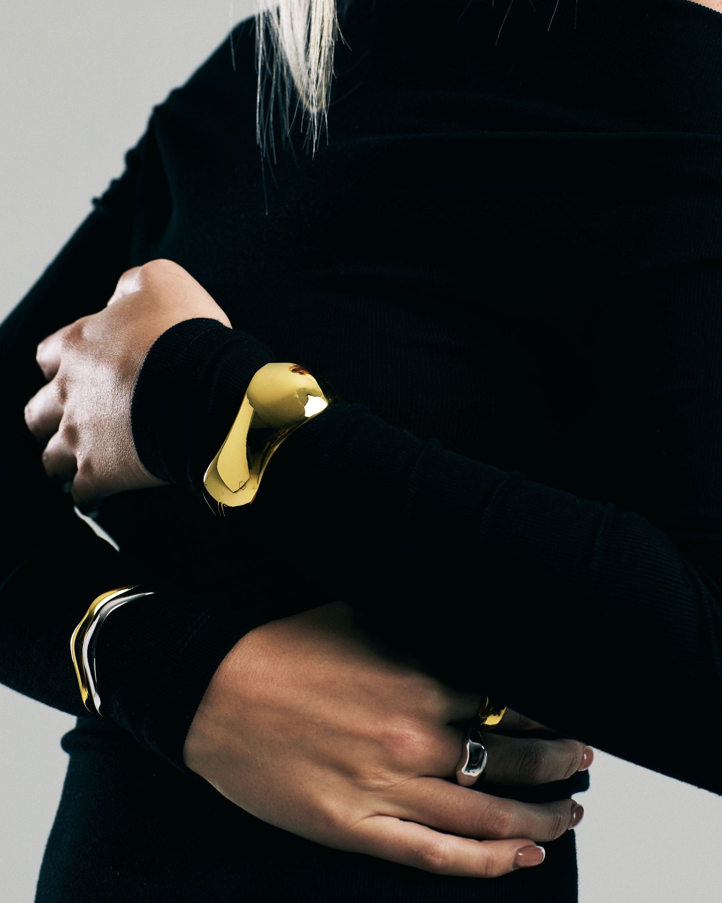 Neri Sculpted Cuff Gold Vermeil