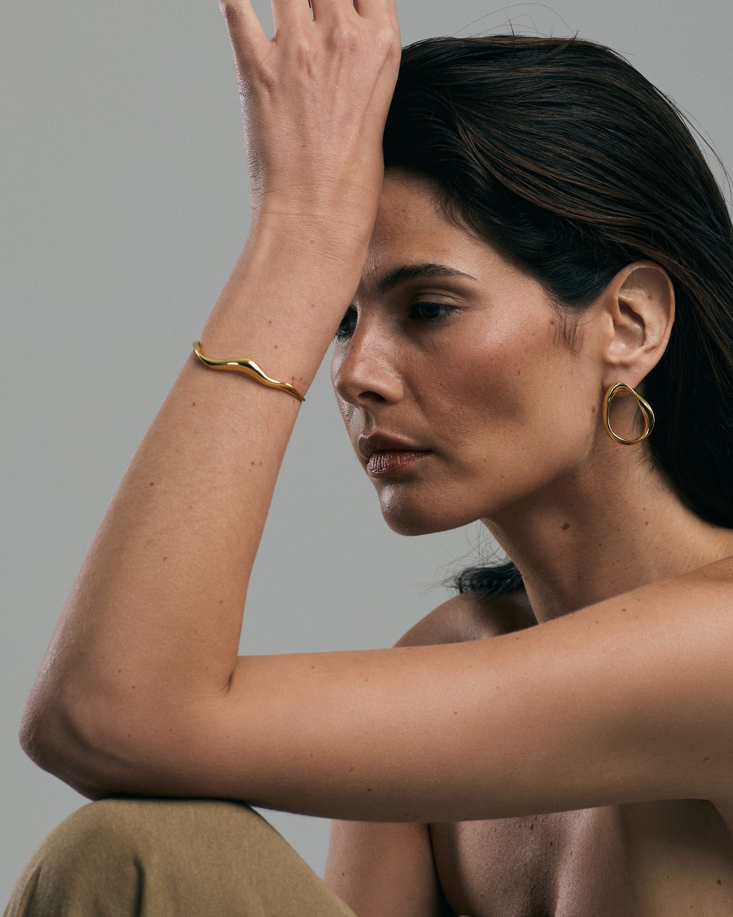 Neri Sculpted Cuff Gold Vermeil