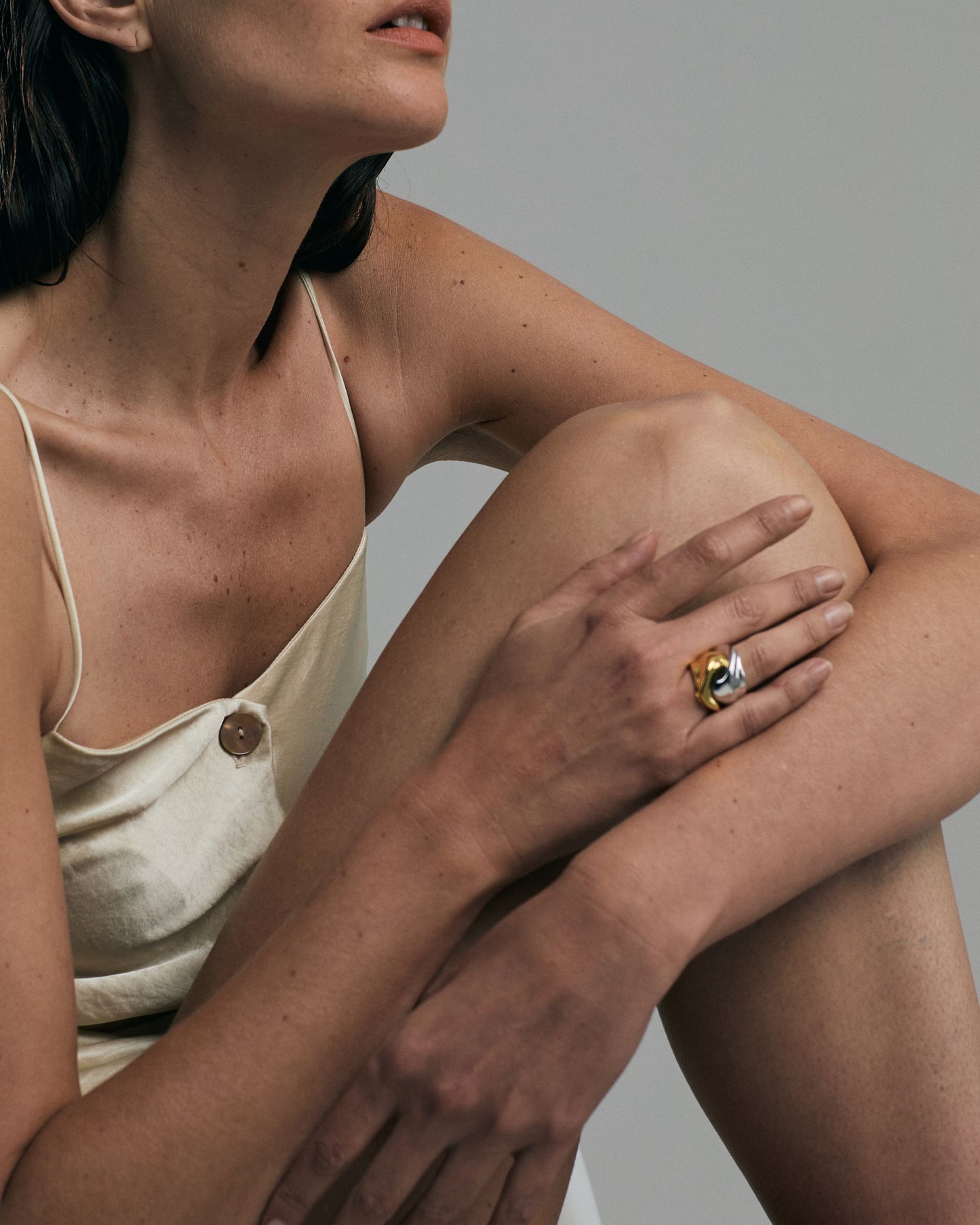 Seren Double Ring | Mixed Materials