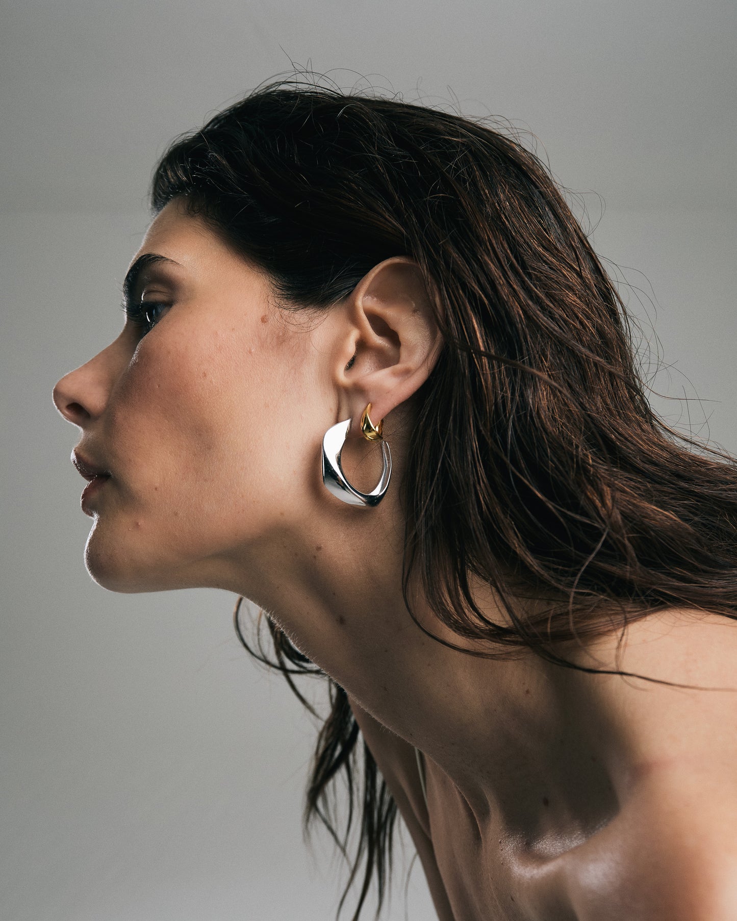 Seren Large Hoops | Sterling Silver