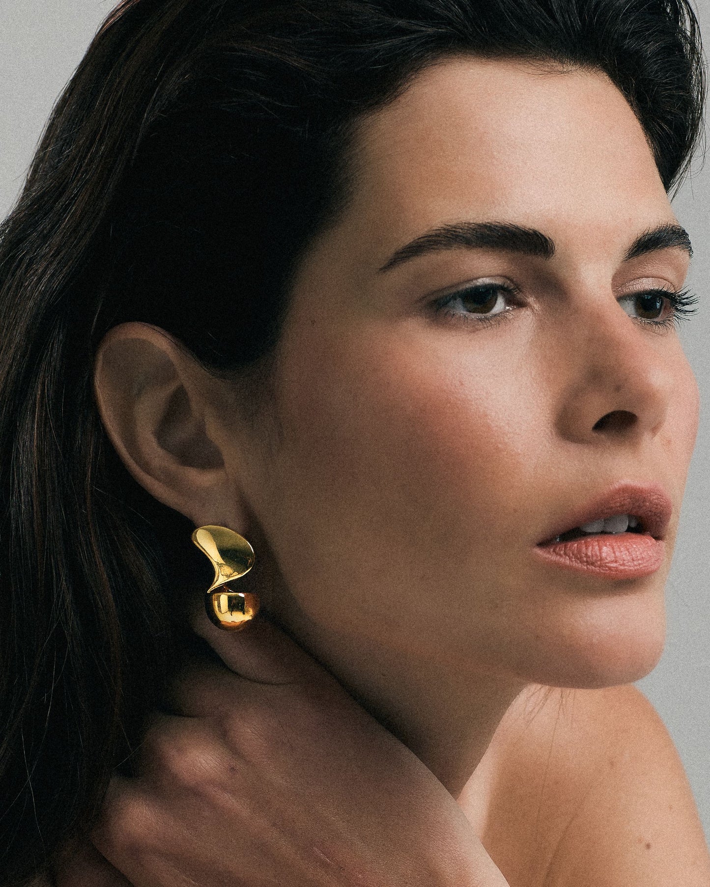 Thalassa Sculpted Earrings | Gold Vermeil