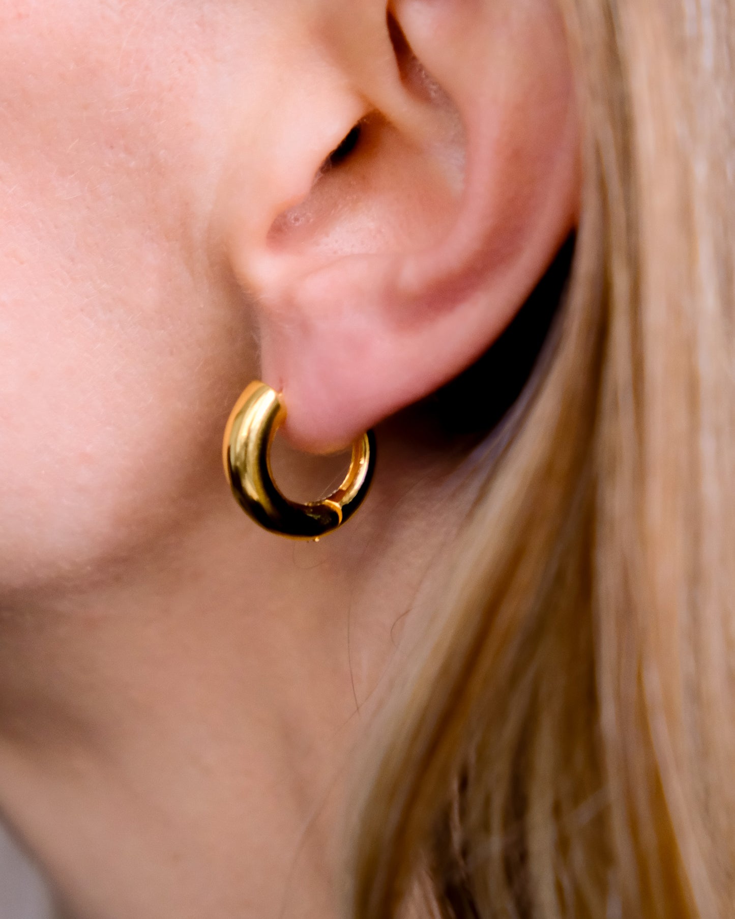 Nia Small Hoops | Gold Vermeil