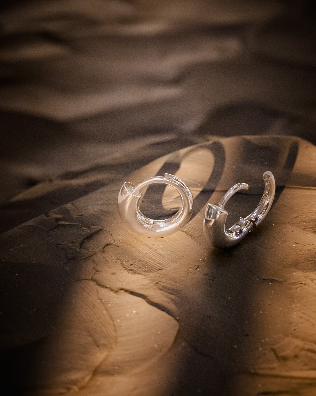 Nia Small Chunky Hoops | Sterling Silver