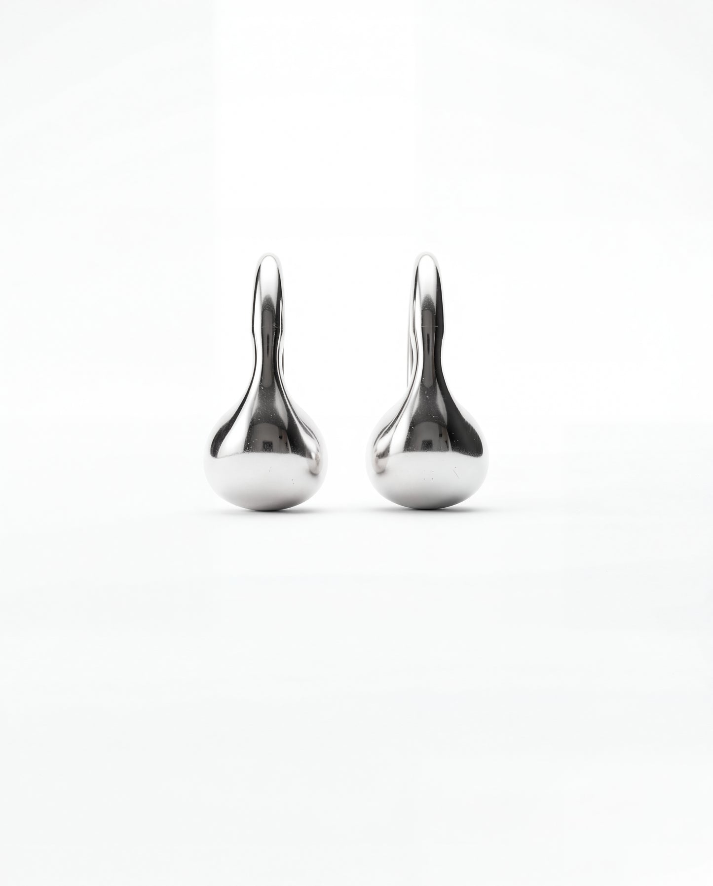 Pea Hoops | Sterling Silver