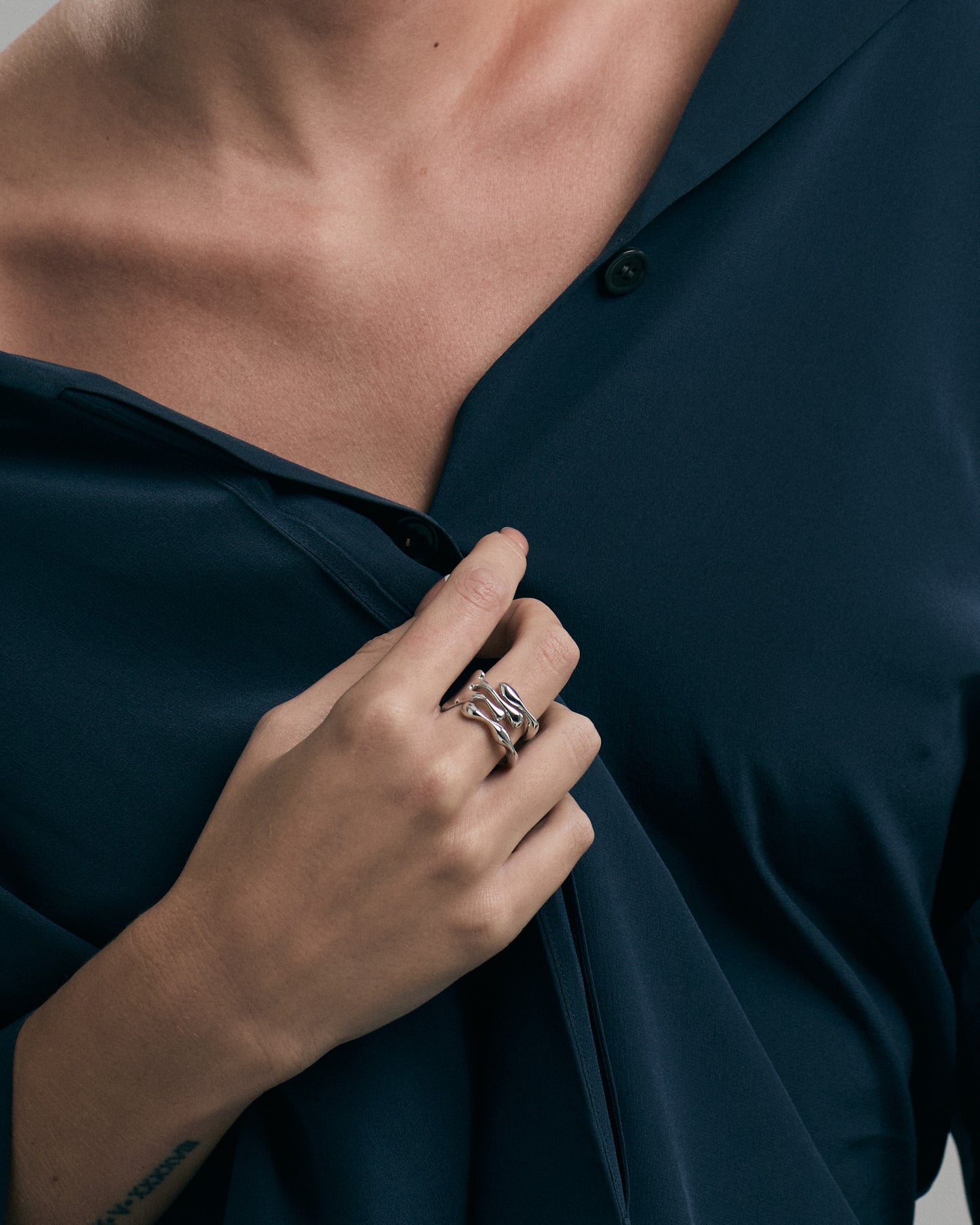 Isla Sculpted Ring | Sterling Silver