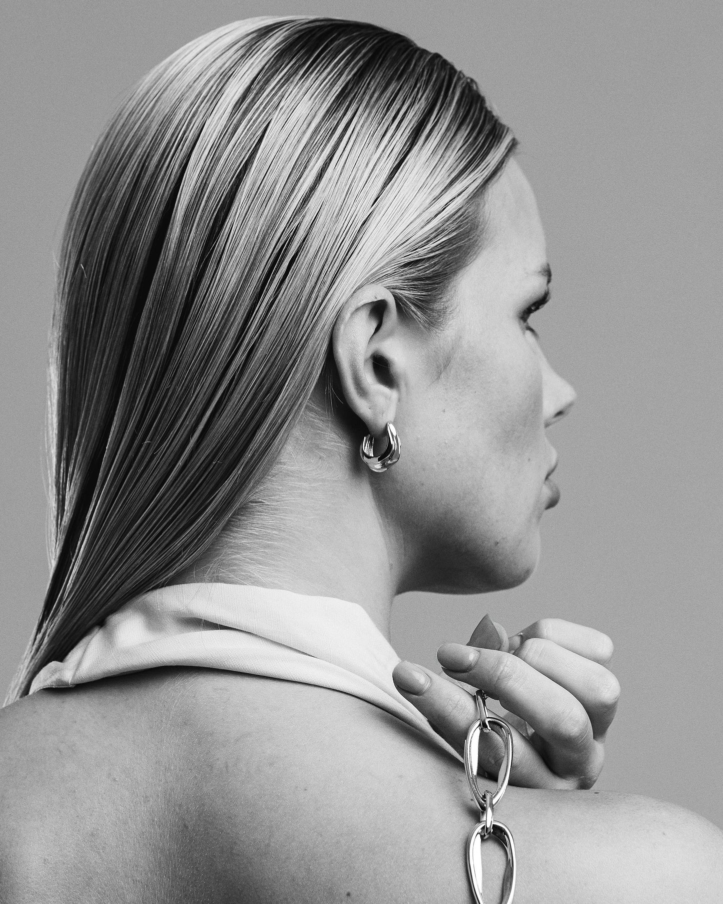 Milos Wave Hoops | Sterling Silver