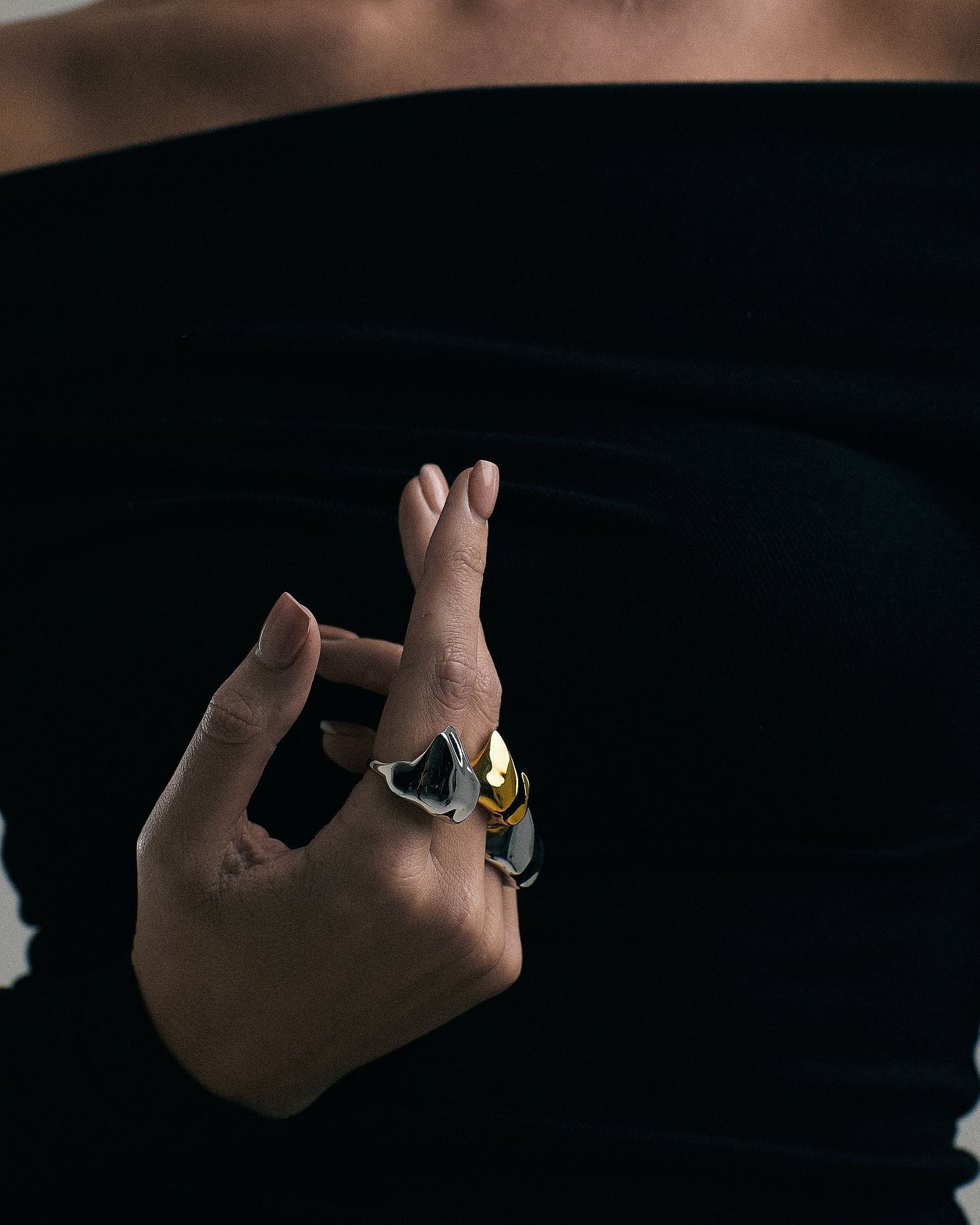 Zyra Sculpted Ring | Sterling Silver