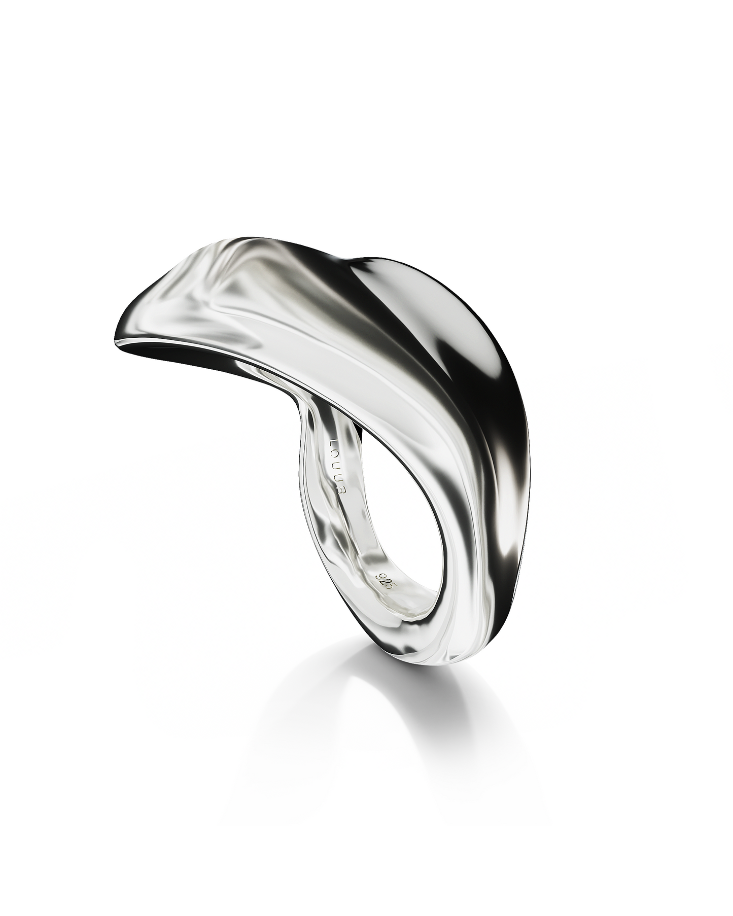 Seren Sculpted Ring | Sterling Silver