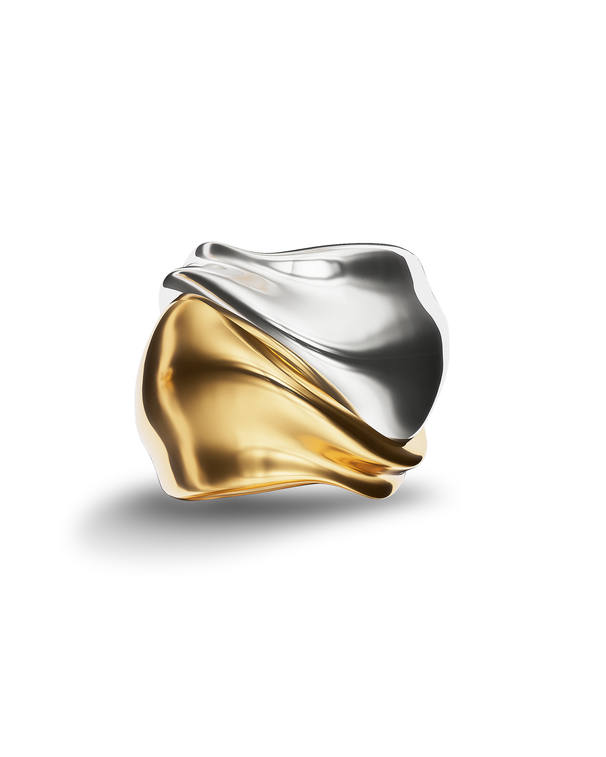 Seren Double Ring | Mixed Materials