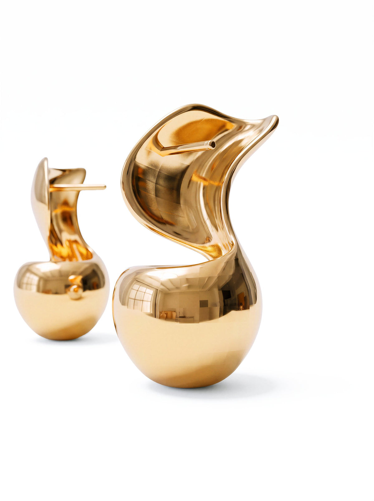 Thalassa Sculpted Earrings | Gold Vermeil