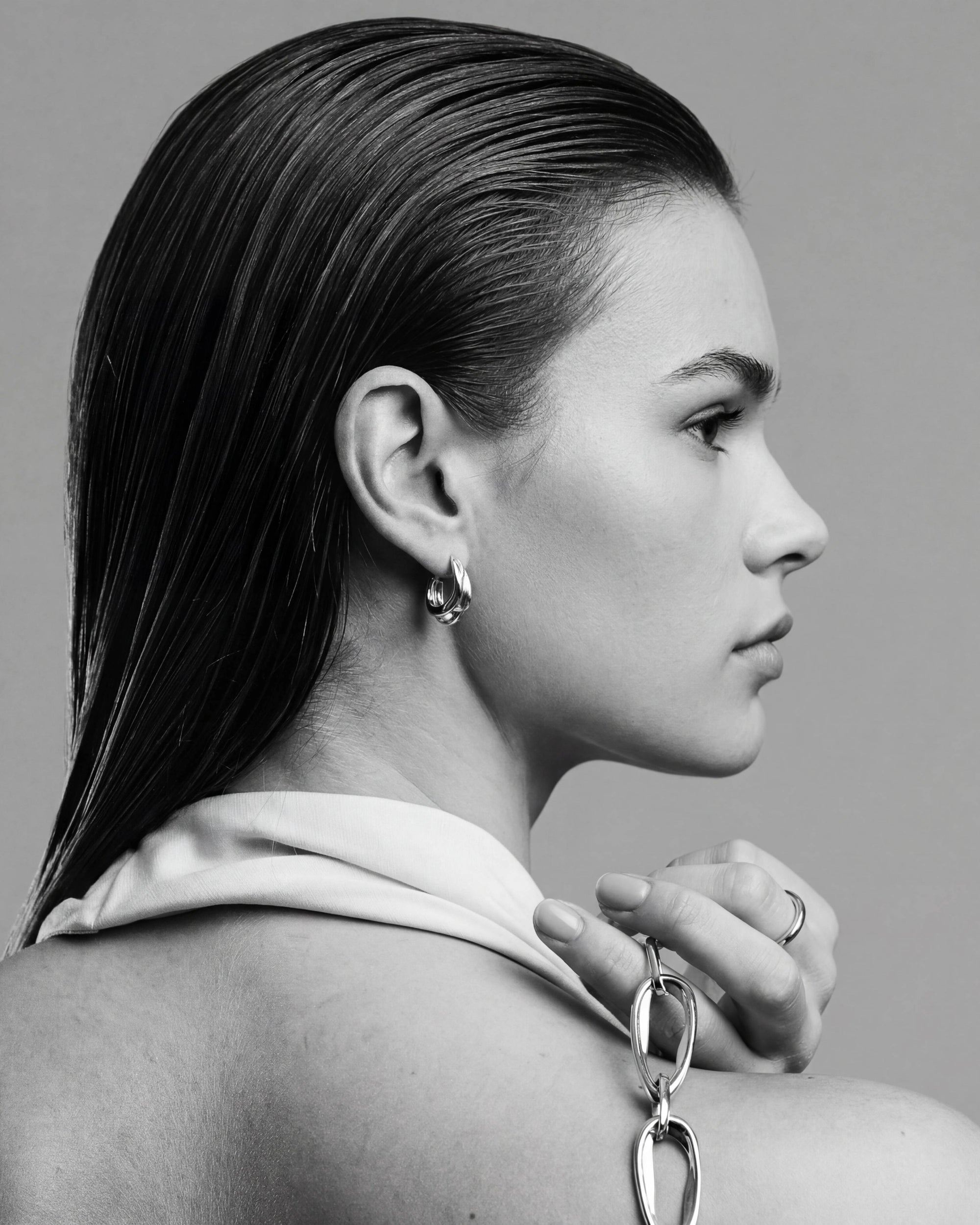 Milos Wave Hoops | Sterling Silver