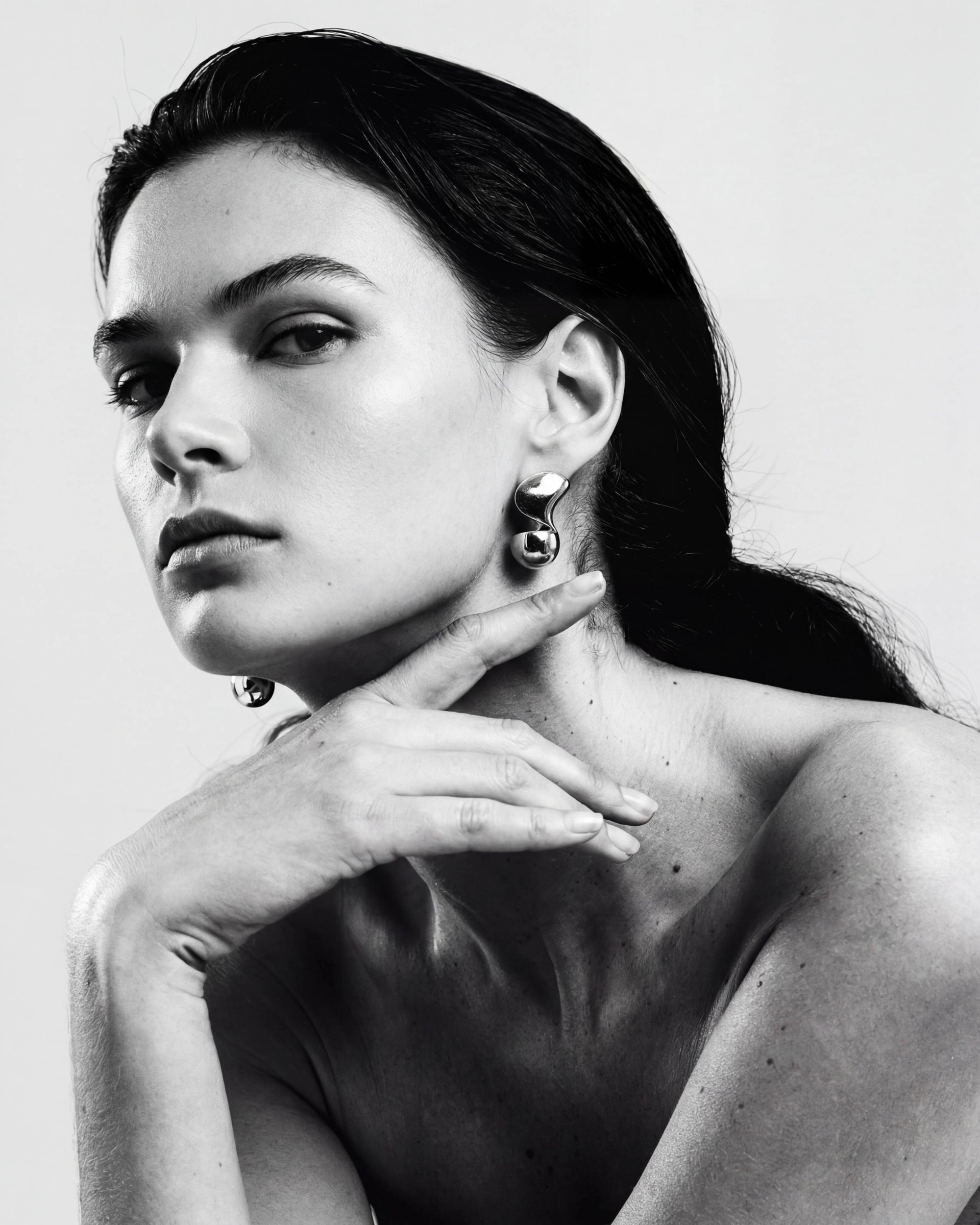 Thalassa Sculpted Earrings | Sterling Silver