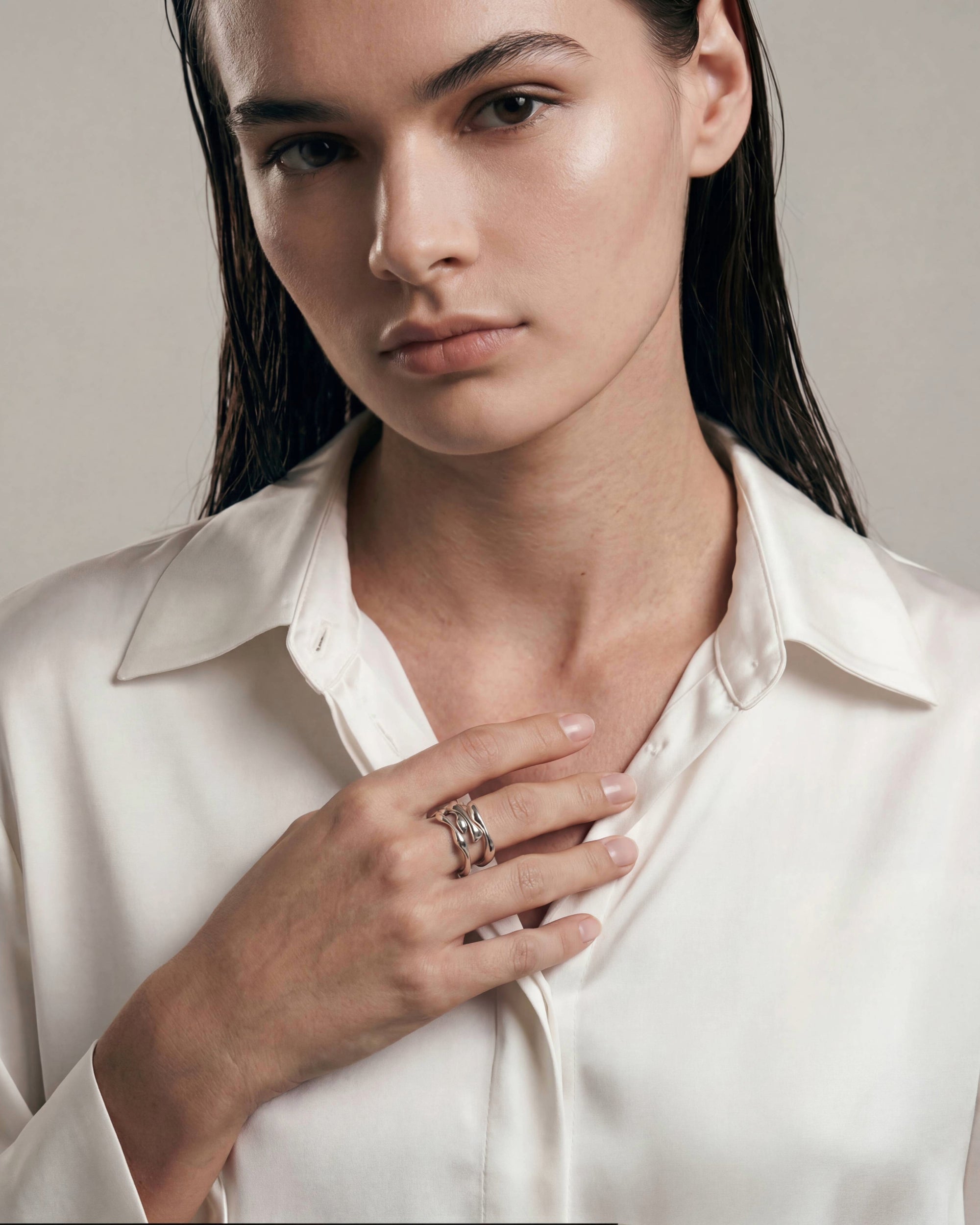 Isla Sculpted Ring | Sterling Silver