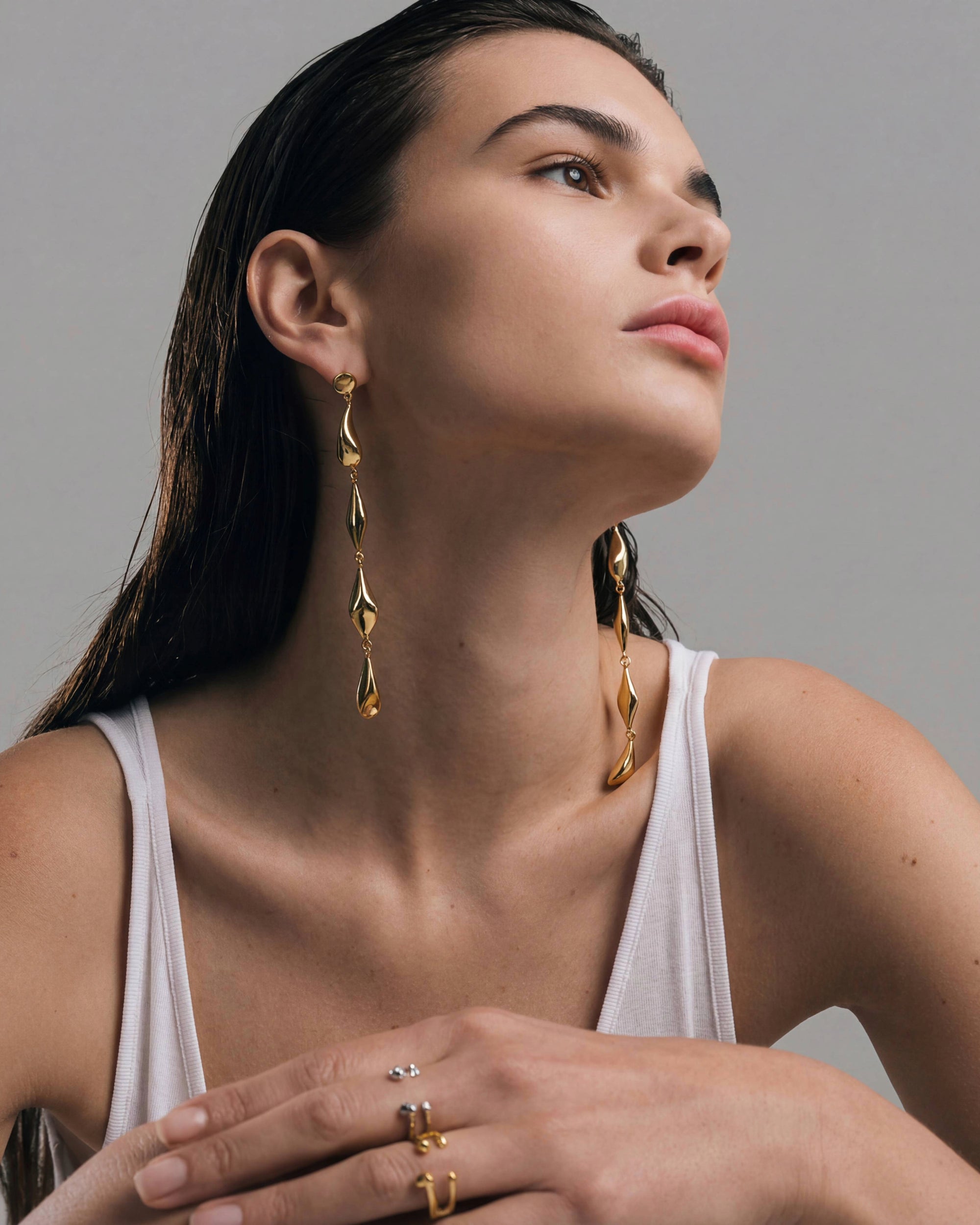 Apex Drop Earrings | Gold Vermeil