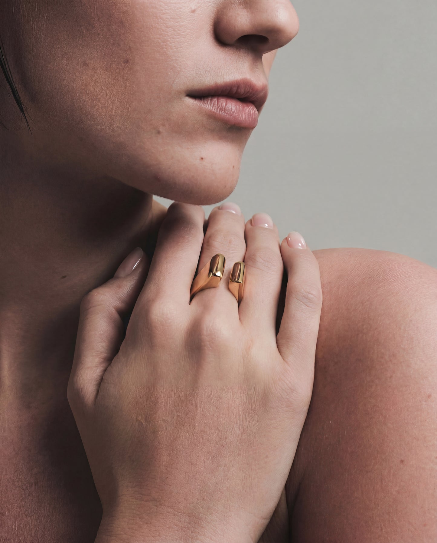 Archangel Sculpted Ring | Gold Vermeil