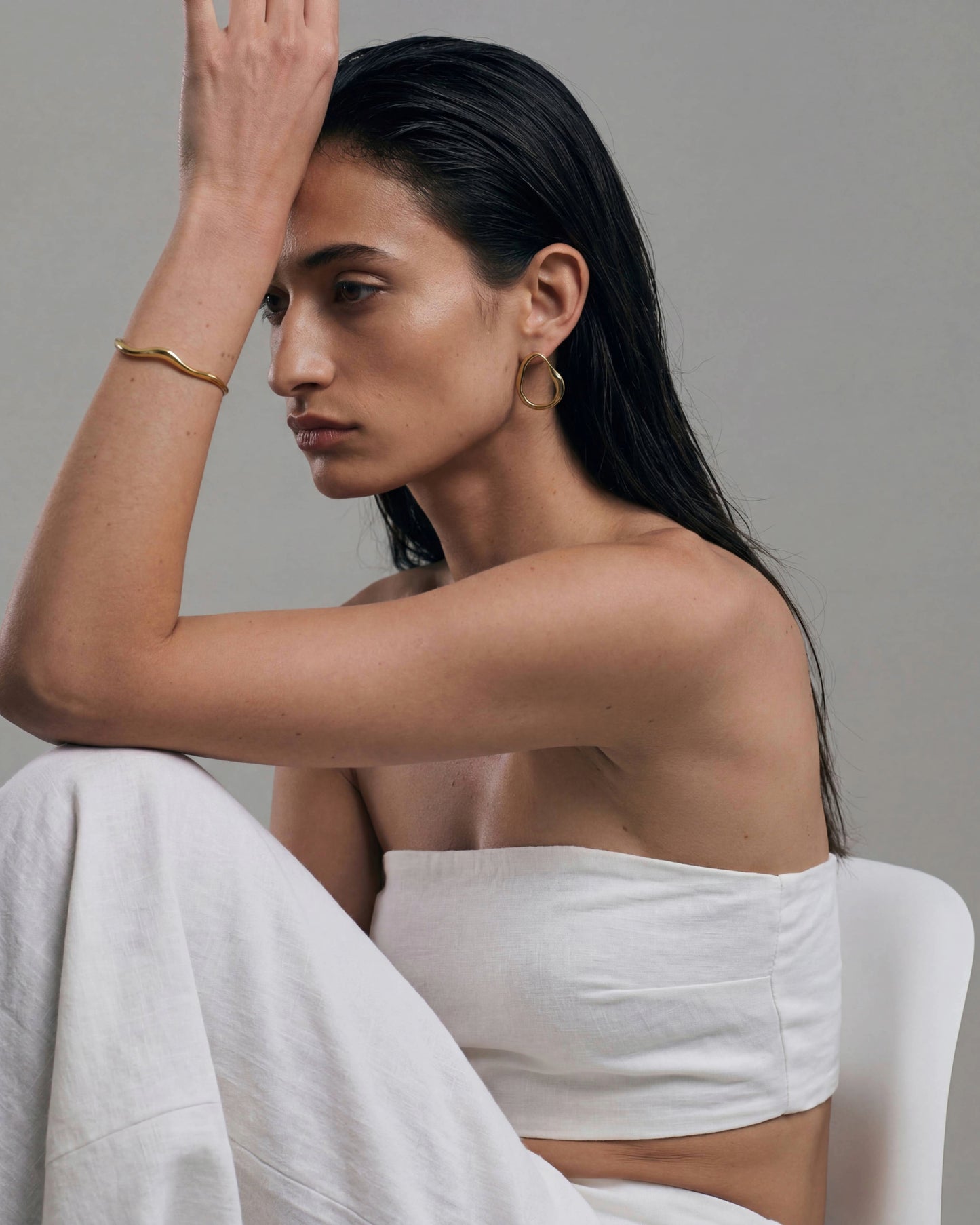Neri Sculpted Cuff Gold Vermeil