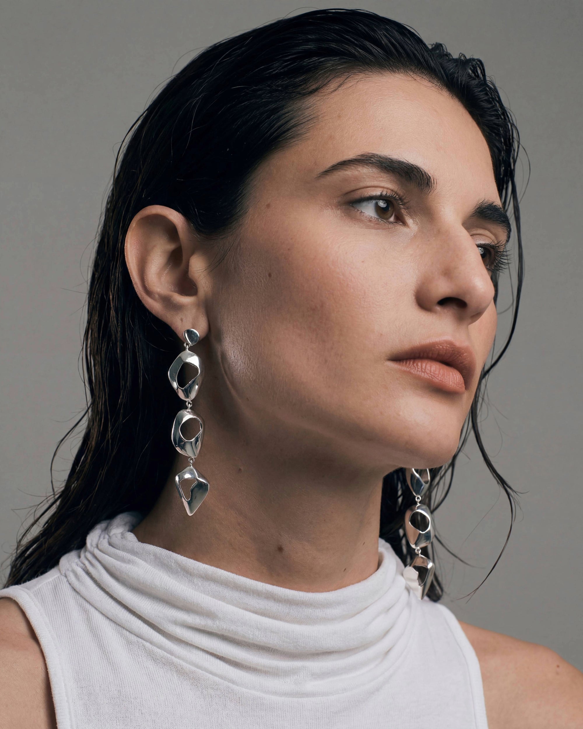 Élan Sculpted Drops | Sterling Silver