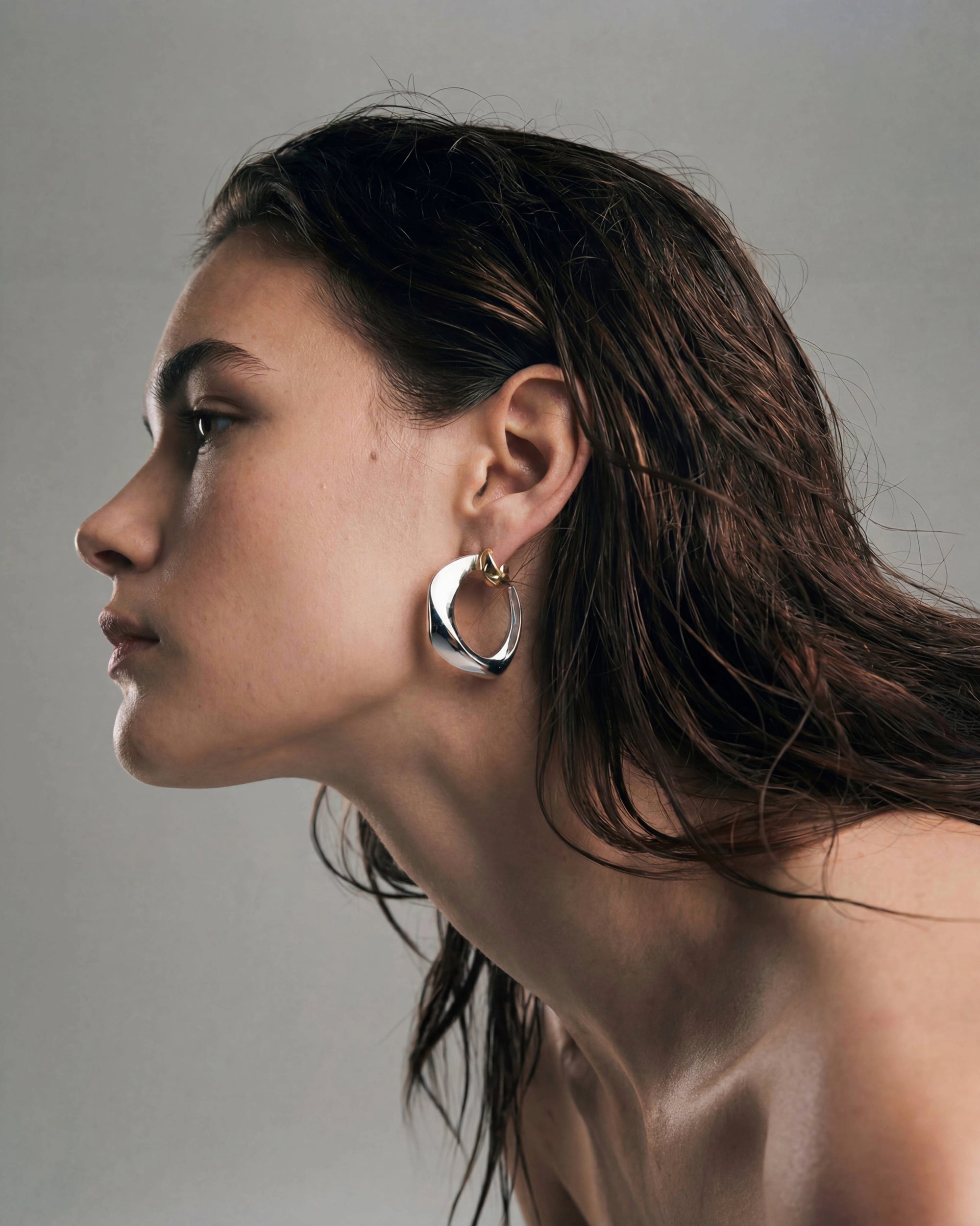 Seren Large Hoops | Sterling Silver