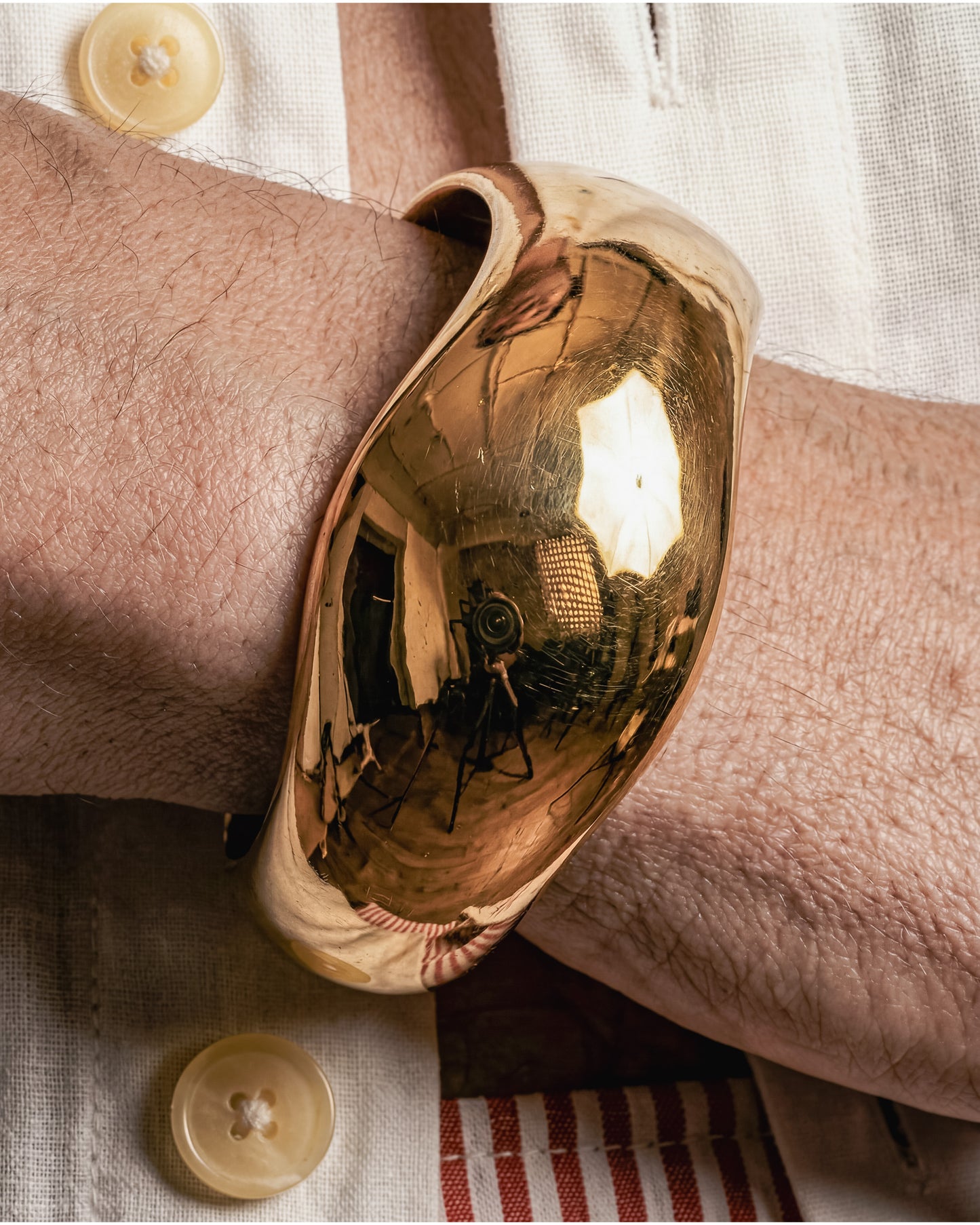 Milos Sculpted Cuff Gold Vermeil