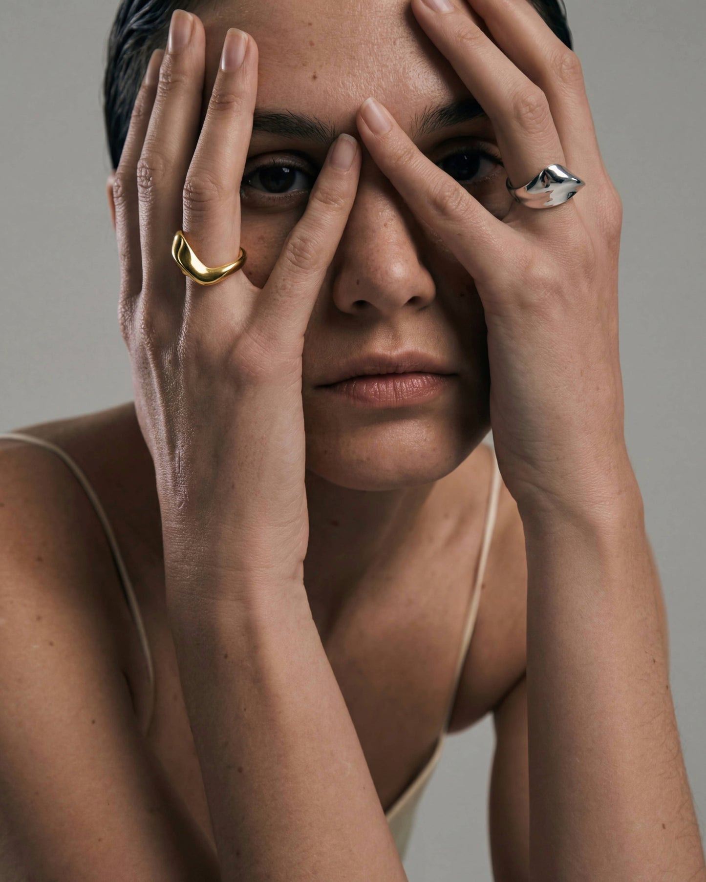 Seren Sculpted Ring | Gold Vermeil