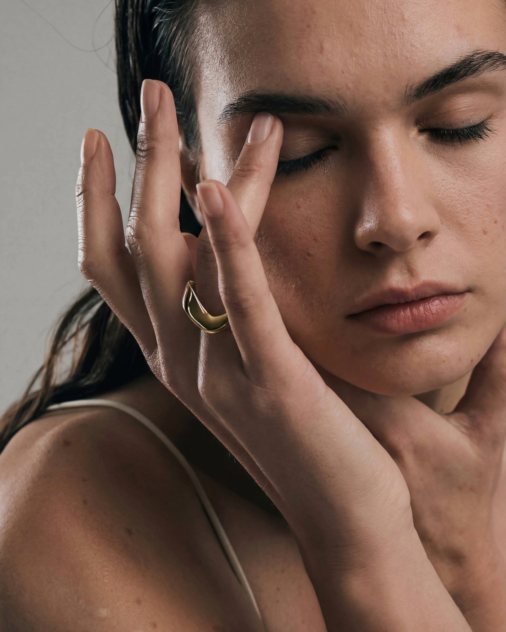 Seren Sculpted Ring | Gold Vermeil
