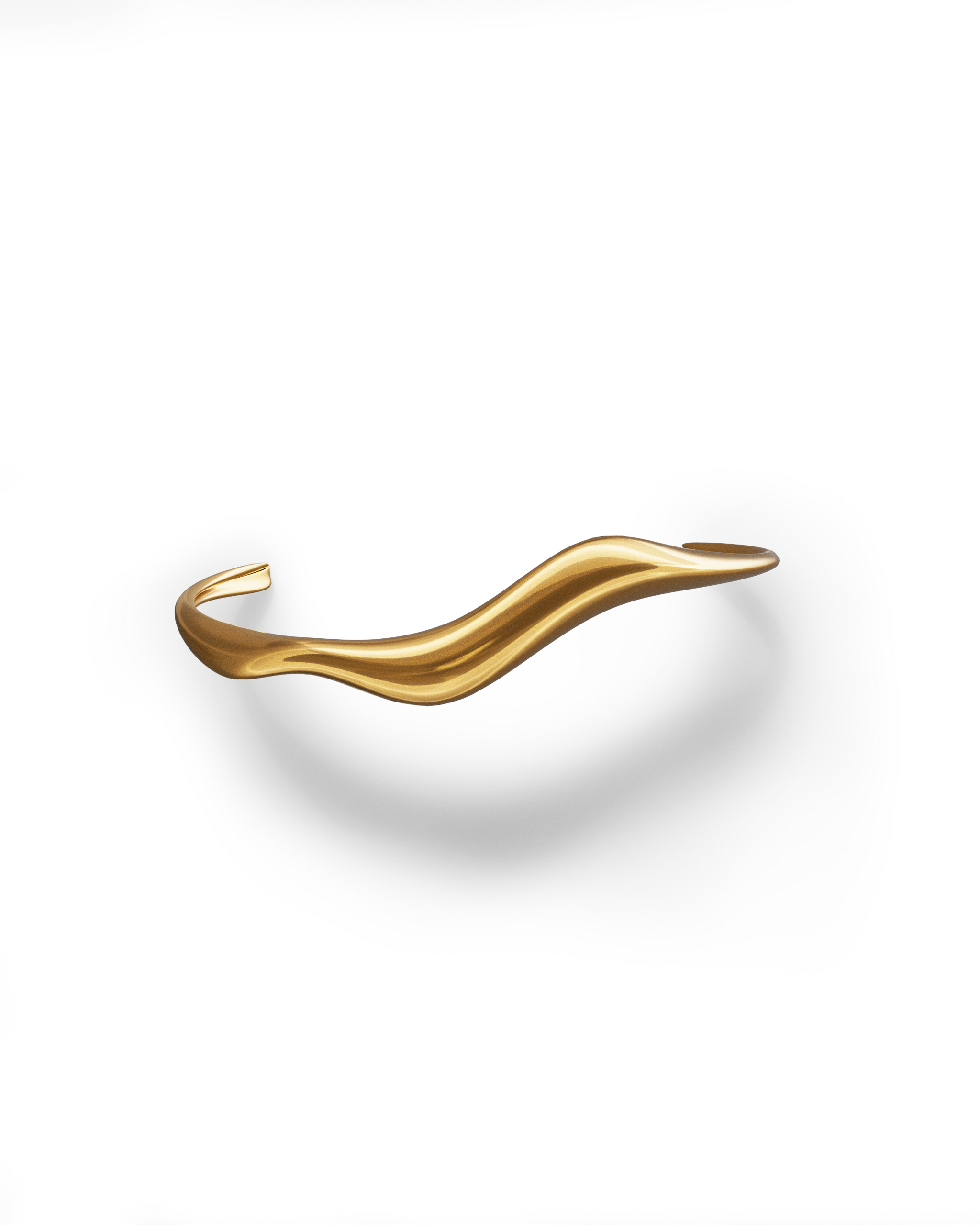 Neri Sculpted Cuff Gold Vermeil