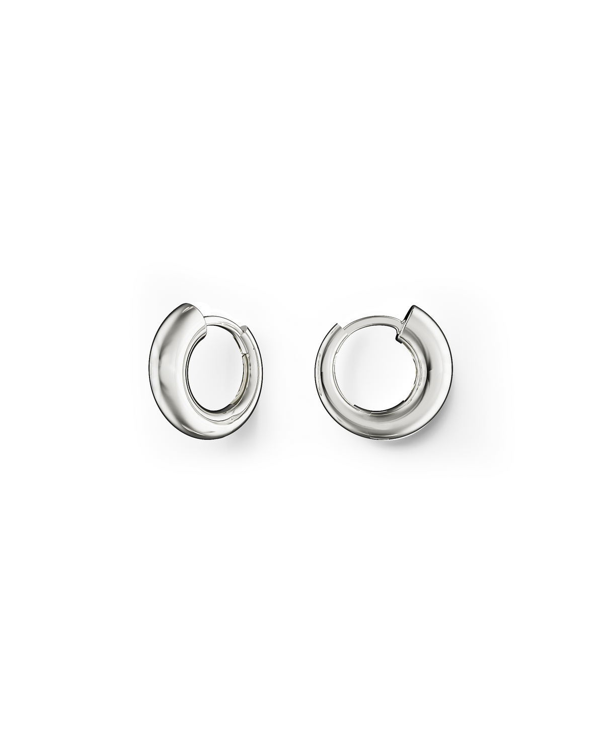 Nia Small Chunky Hoops | Sterling Silver
