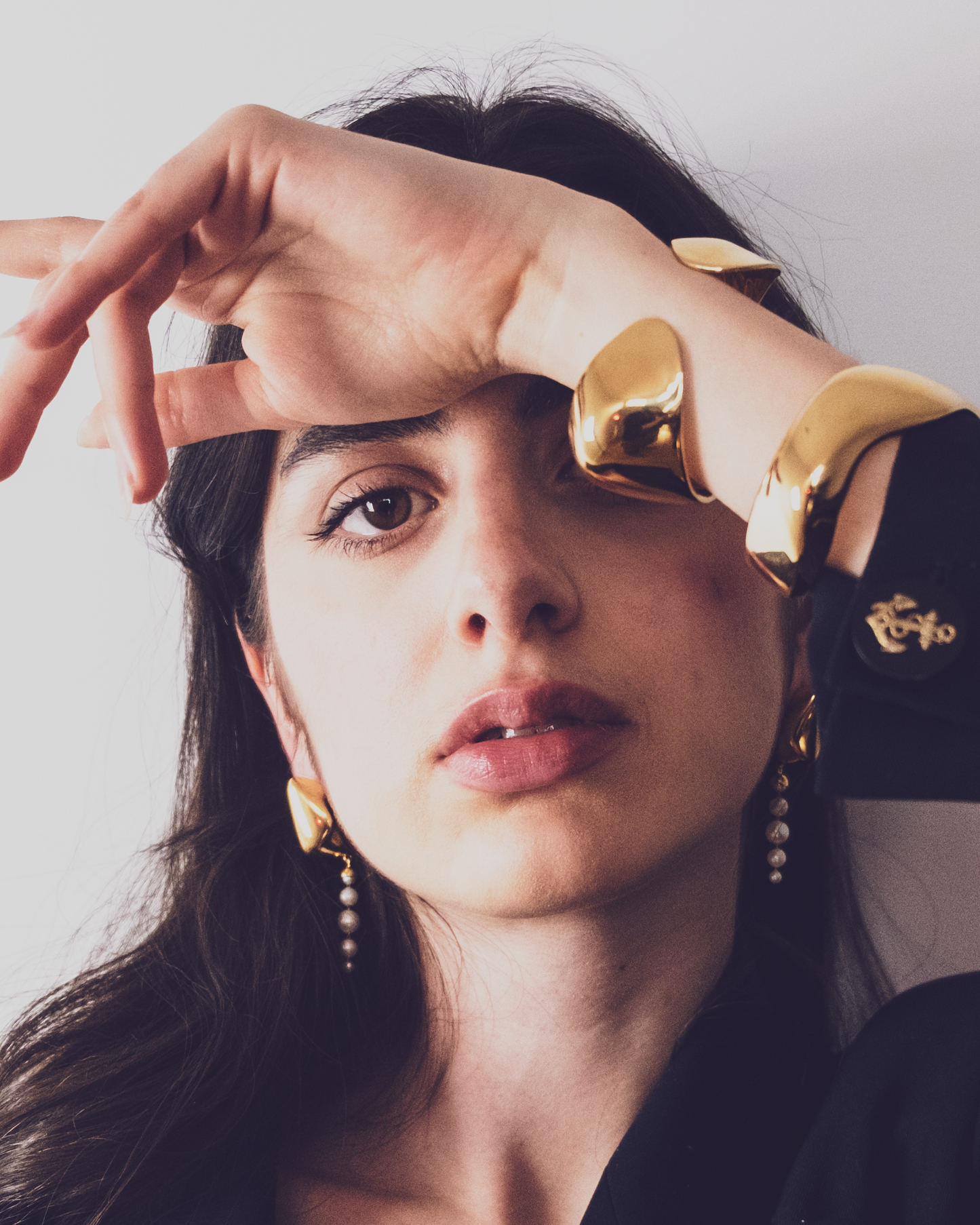 Seren Sculpted Cuff Gold Vermeil