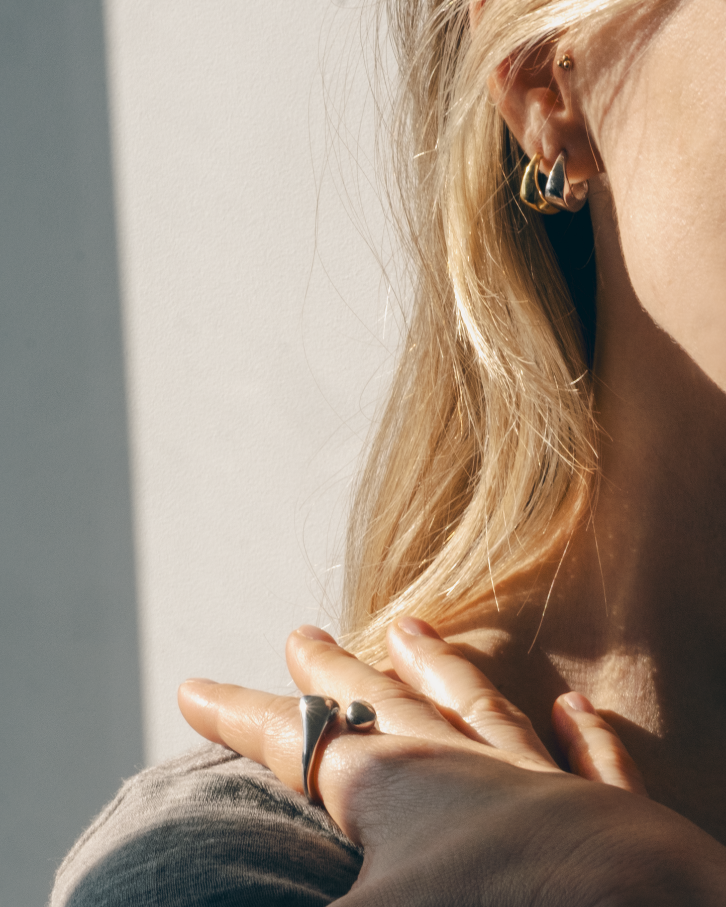 Seren Small Hoops | Gold Vermeil